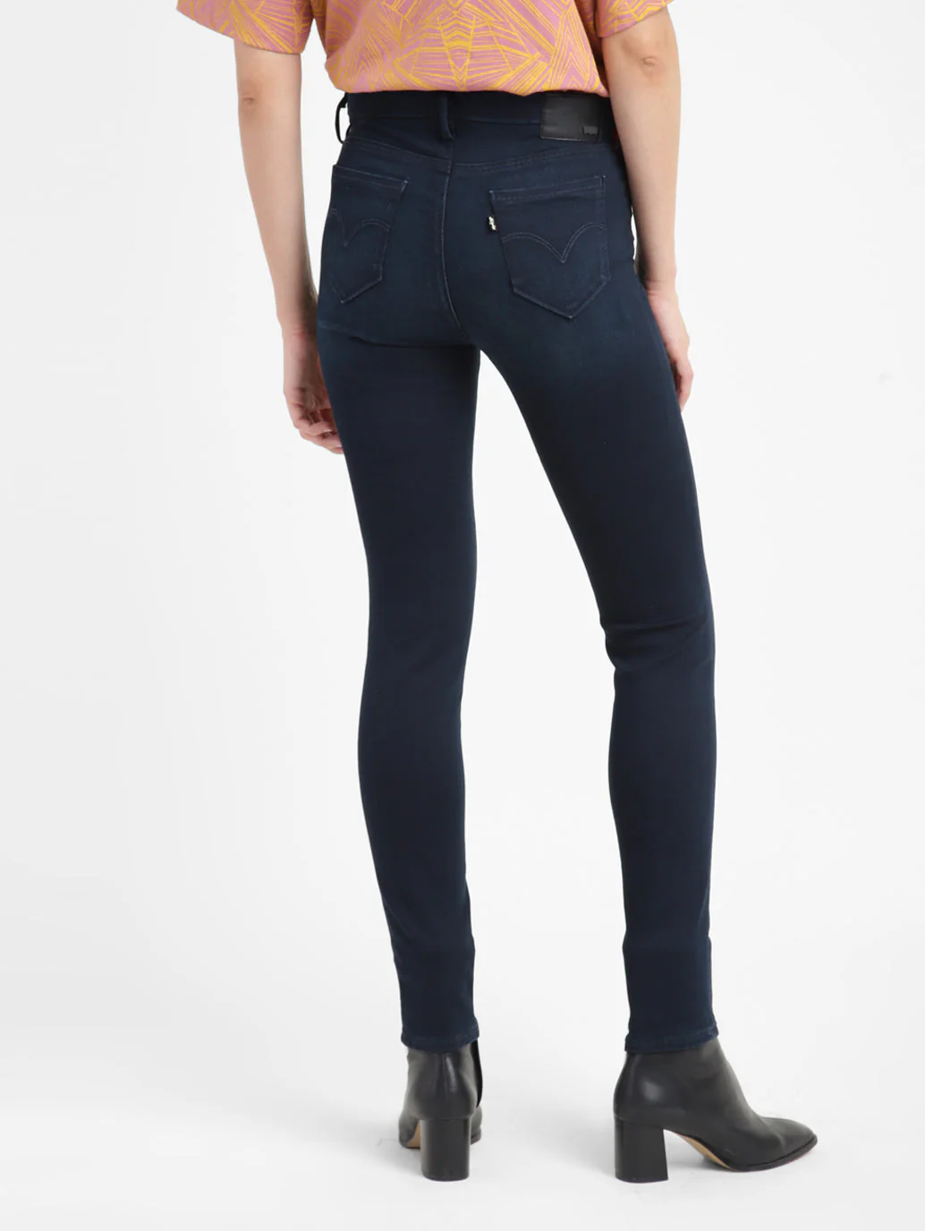 Women's 711 Blue Skinny Fit Mid Rise Jeans - Image 3