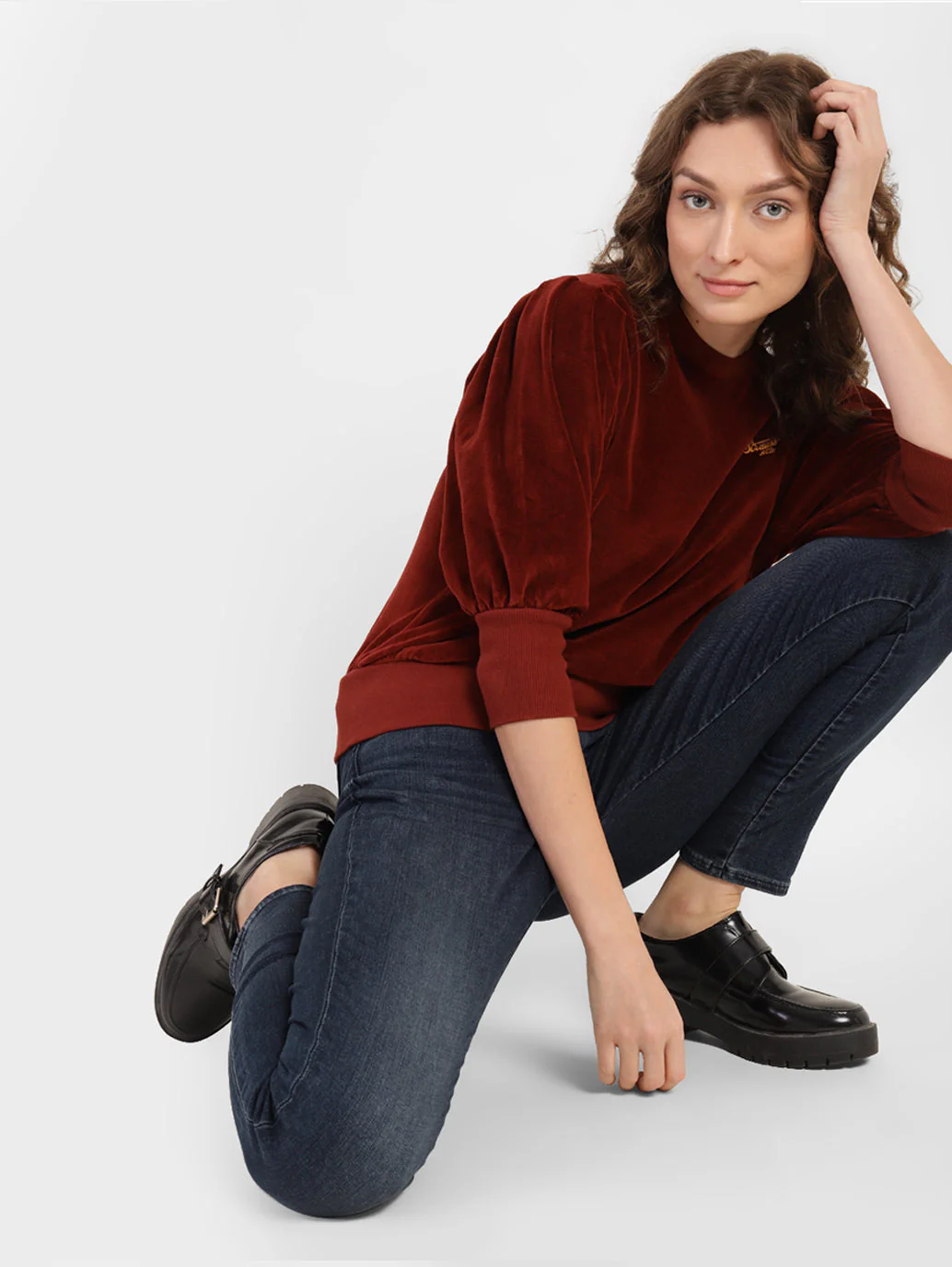 Women's 711 Blue Skinny Fit Mid Rise Jeans - Image 2