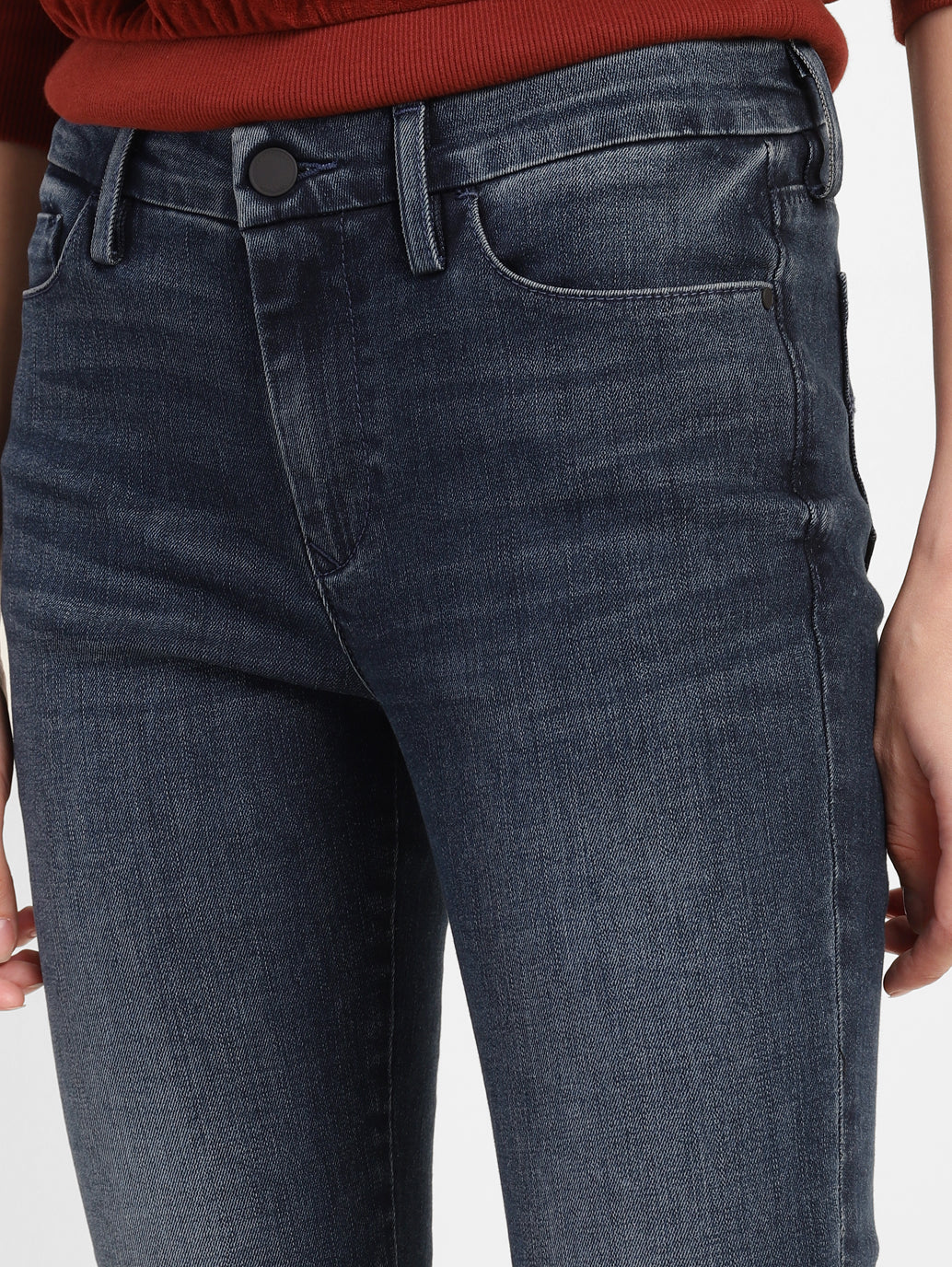 Women's 711 Blue Skinny Fit Mid Rise Jeans - Image 5