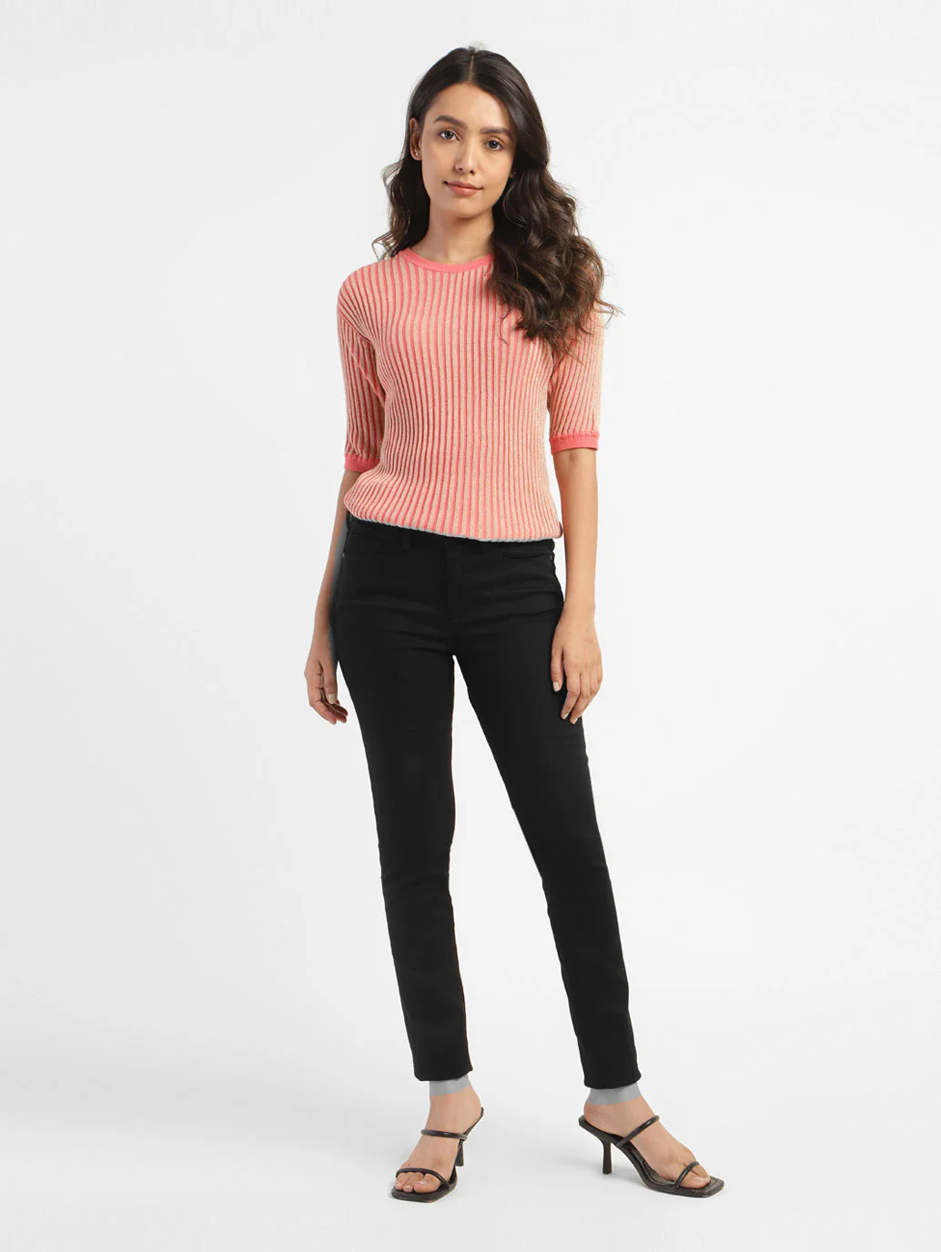 Women's 711 Black Skinny Fit Mid Rise Jeans - Image 5