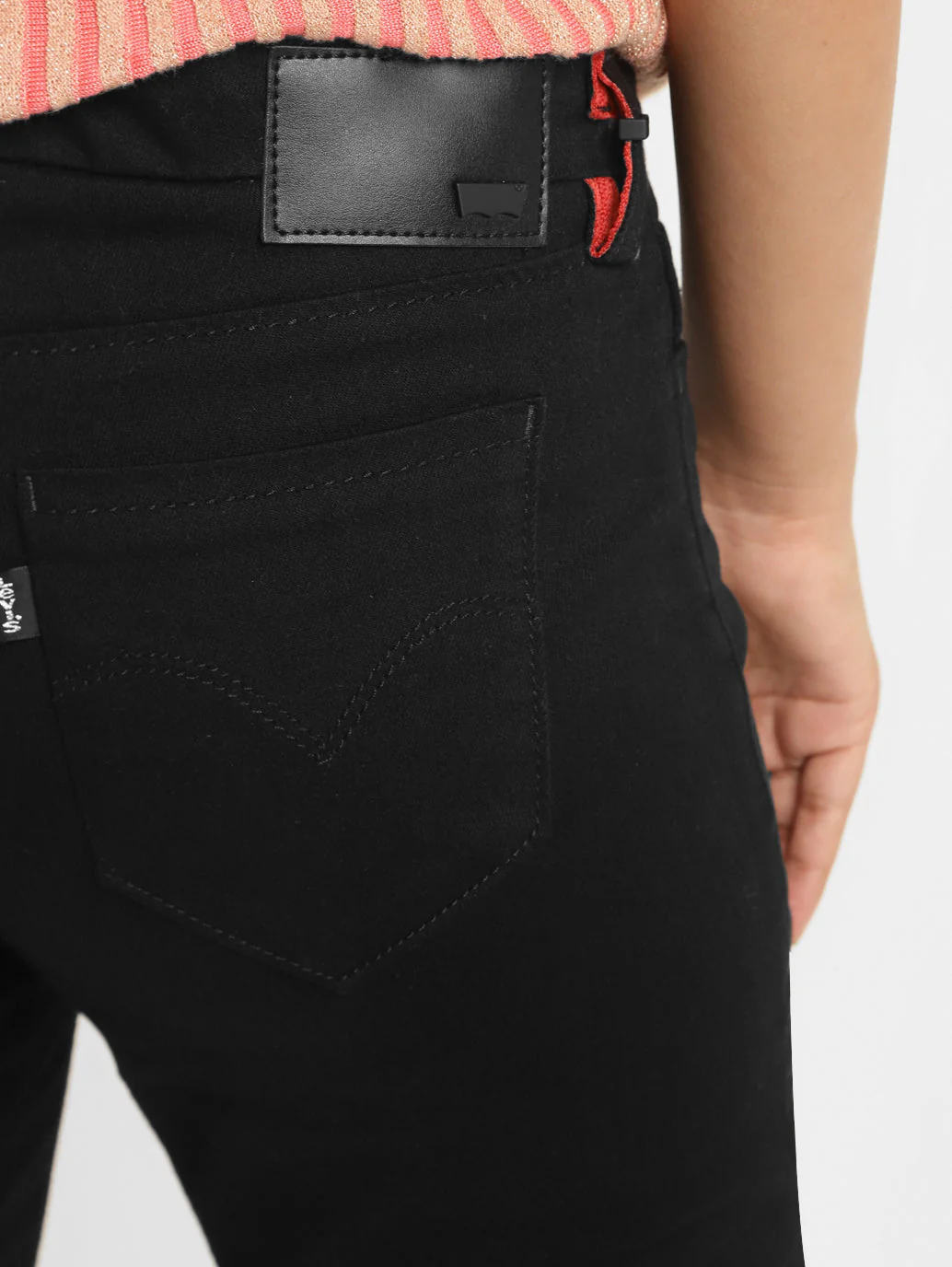 Women's 711 Black Skinny Fit Mid Rise Jeans - Image 7