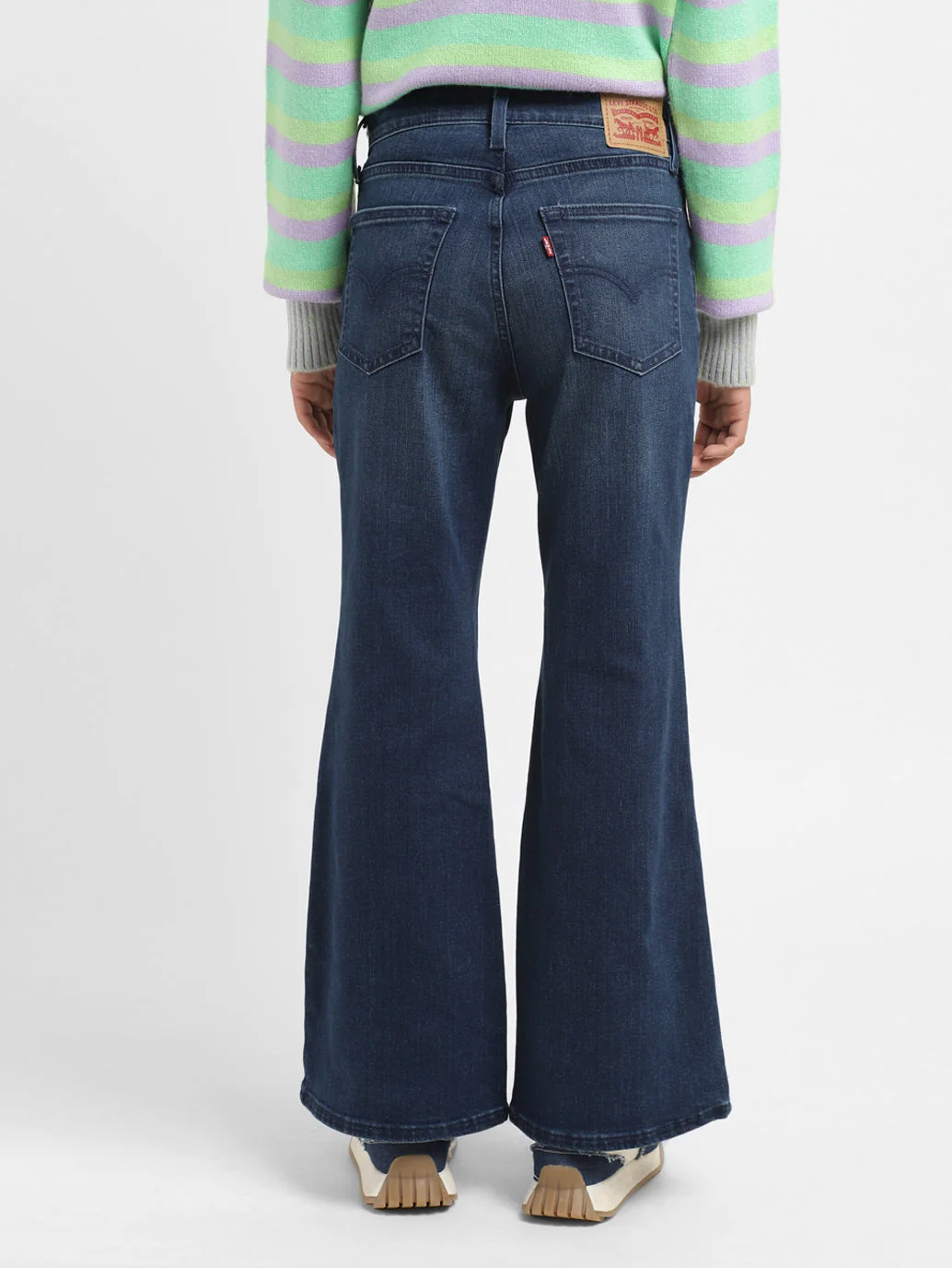 Women's 726 Indigo Flared Fit High Rise Jeans - Image 3
