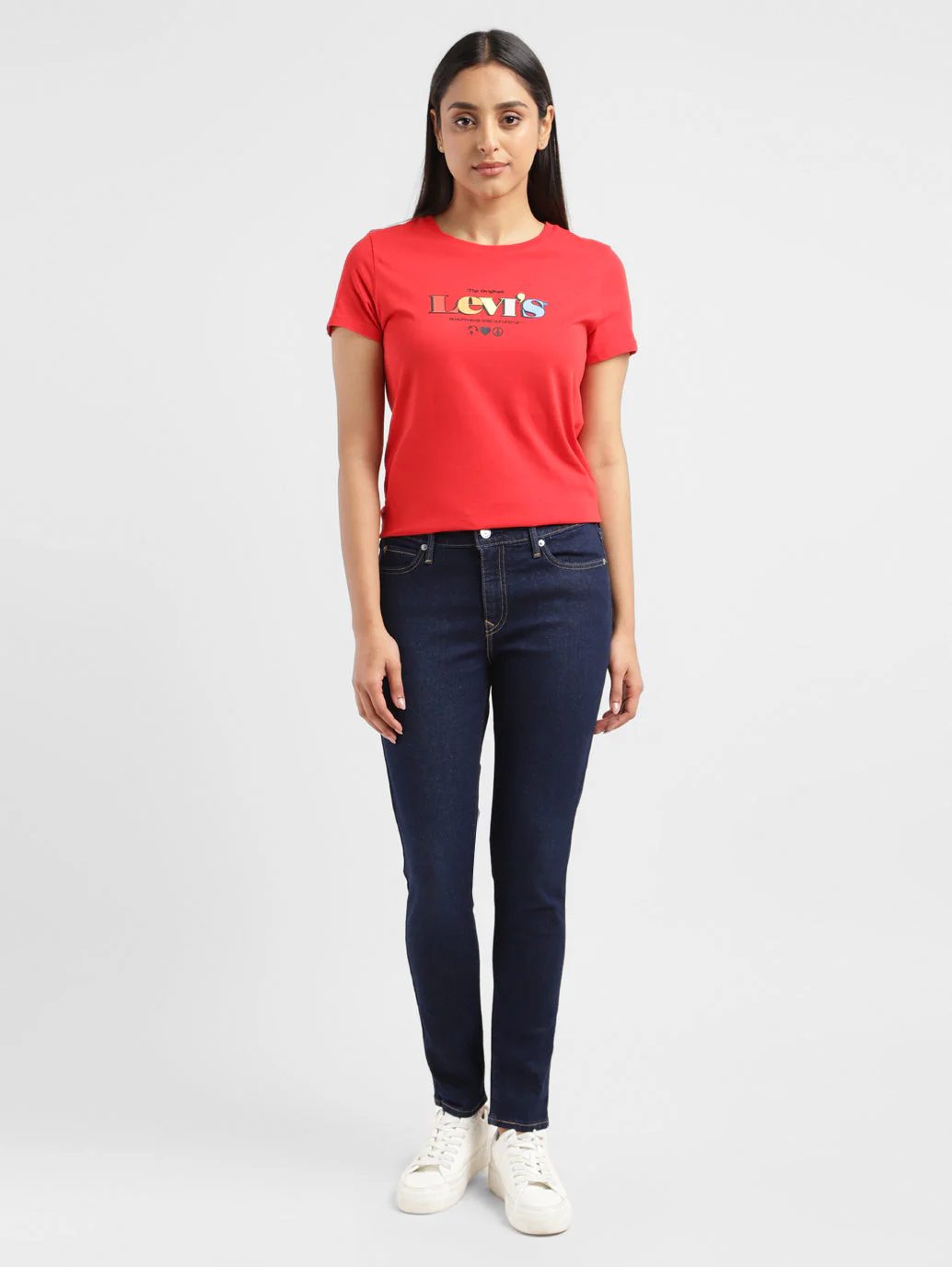 Women's 711 Indigo Skinny Fit Mid Rise Jeans
