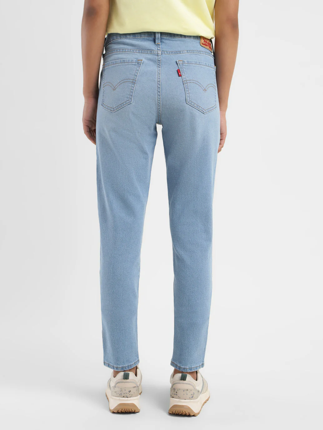 Women's 711 Blue Skinny Fit Mid Rise Jeans - Image 3