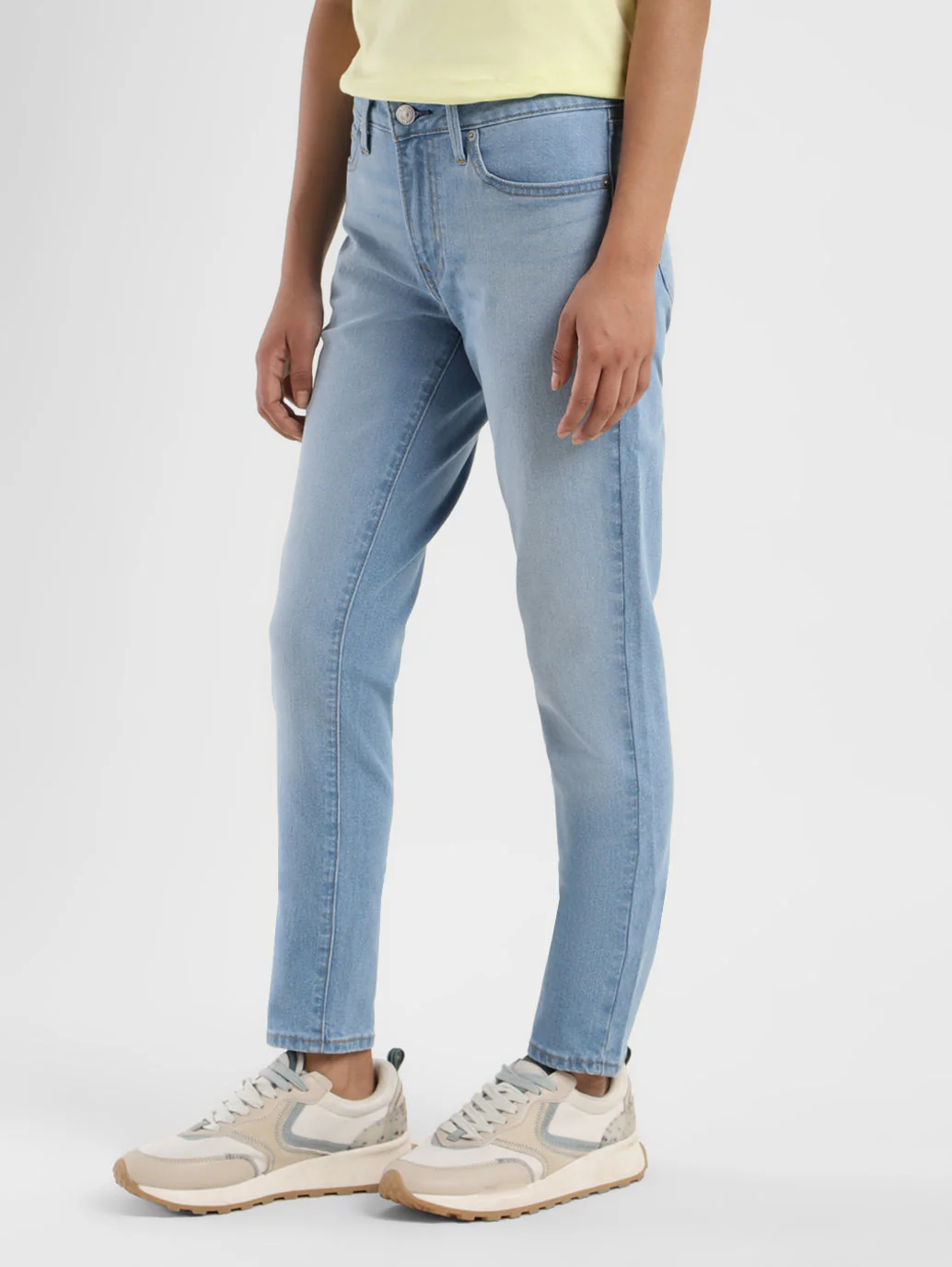 Women's 711 Blue Skinny Fit Mid Rise Jeans - Image 4