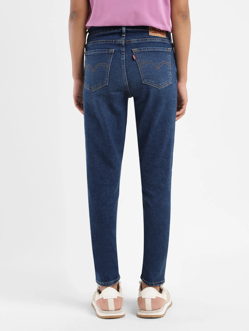 Women's 711 Blue Skinny Fit Mid Rise Jeans - Image 3