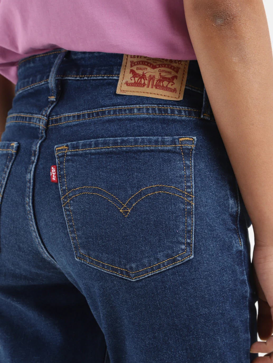 Women's 711 Blue Skinny Fit Mid Rise Jeans - Image 5