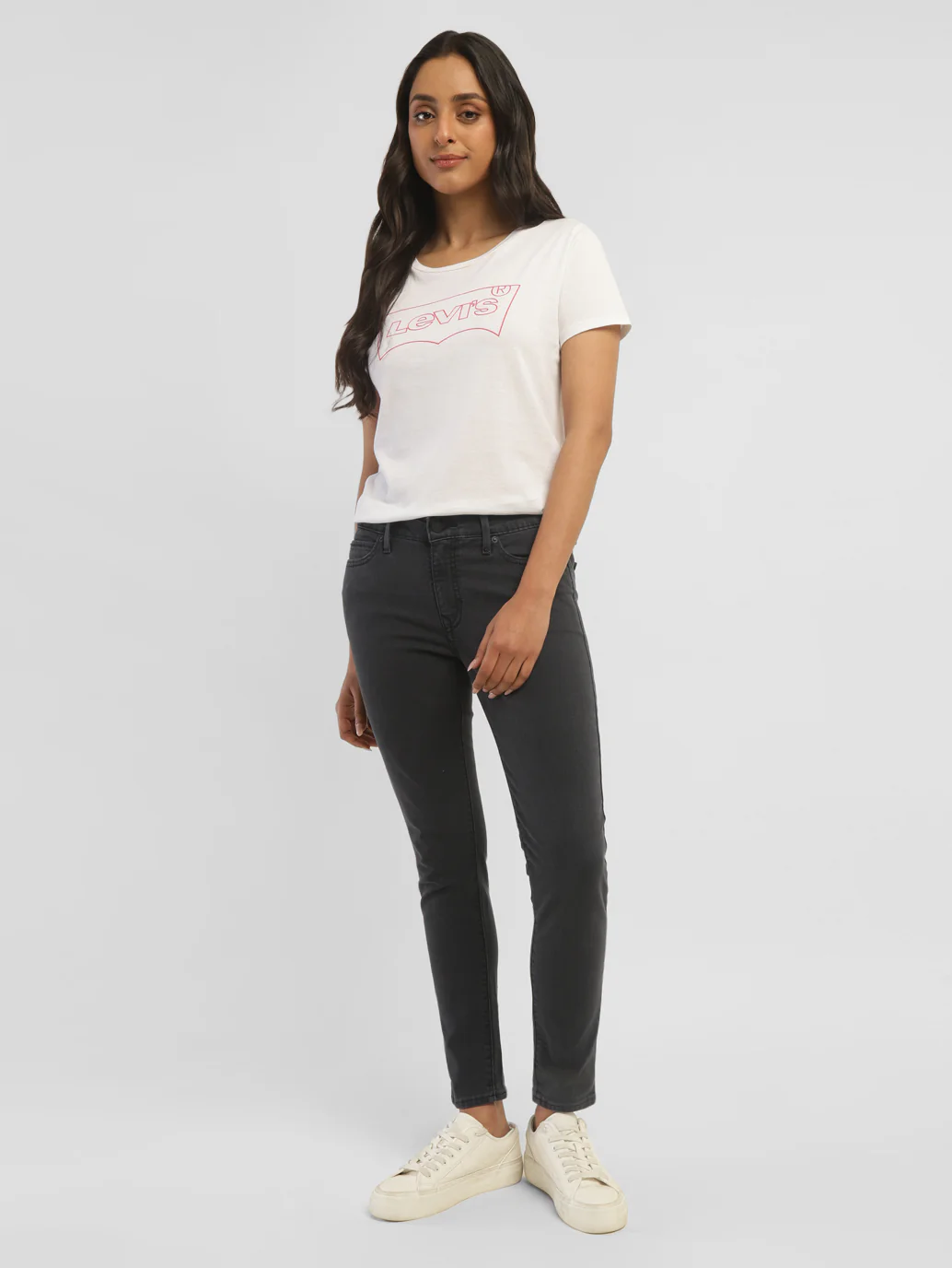 Women's 711 Black Skinny Fit Mid Rise Jeans - Image 10