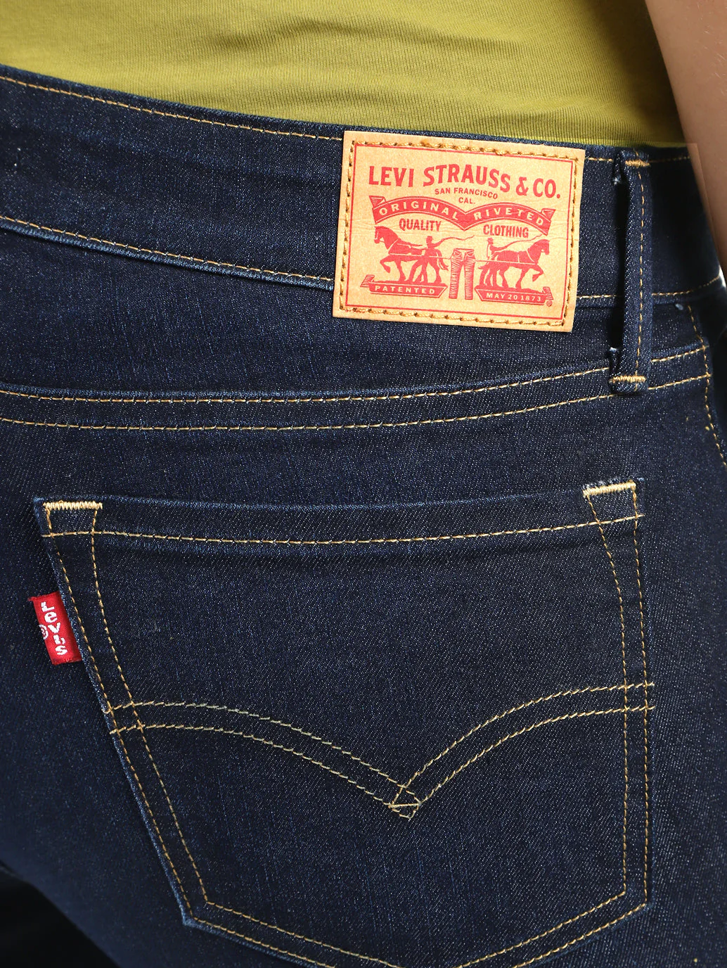 Women's 711 Blue Skinny Fit Mid Rise Jeans - Image 6