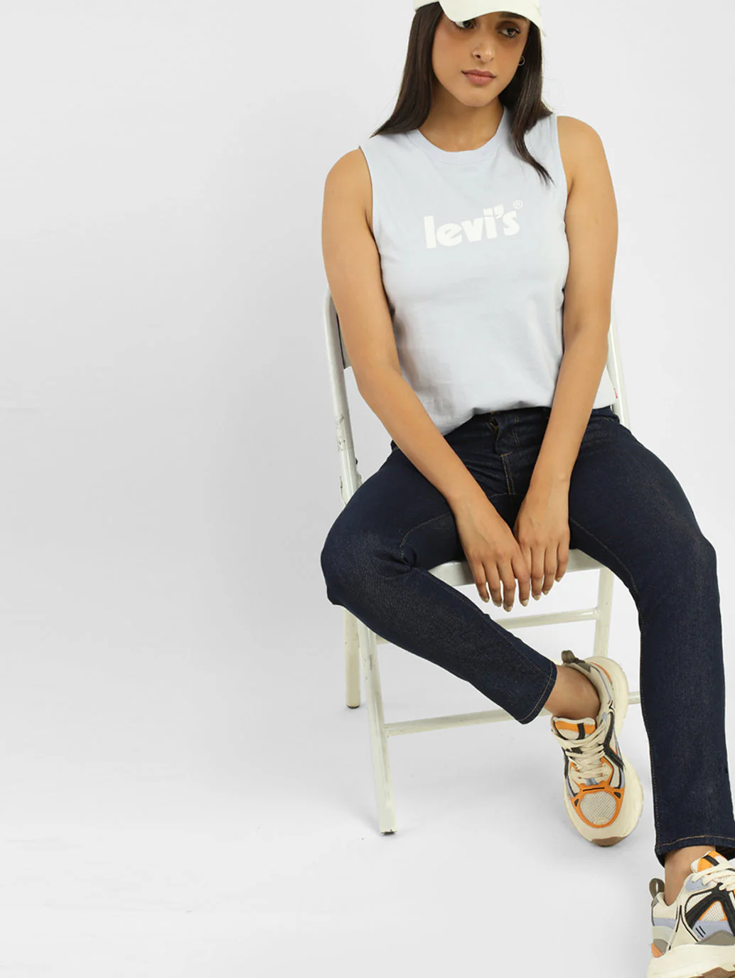 Women's 711 Indigo Skinny Fit Mid Rise Jeans
