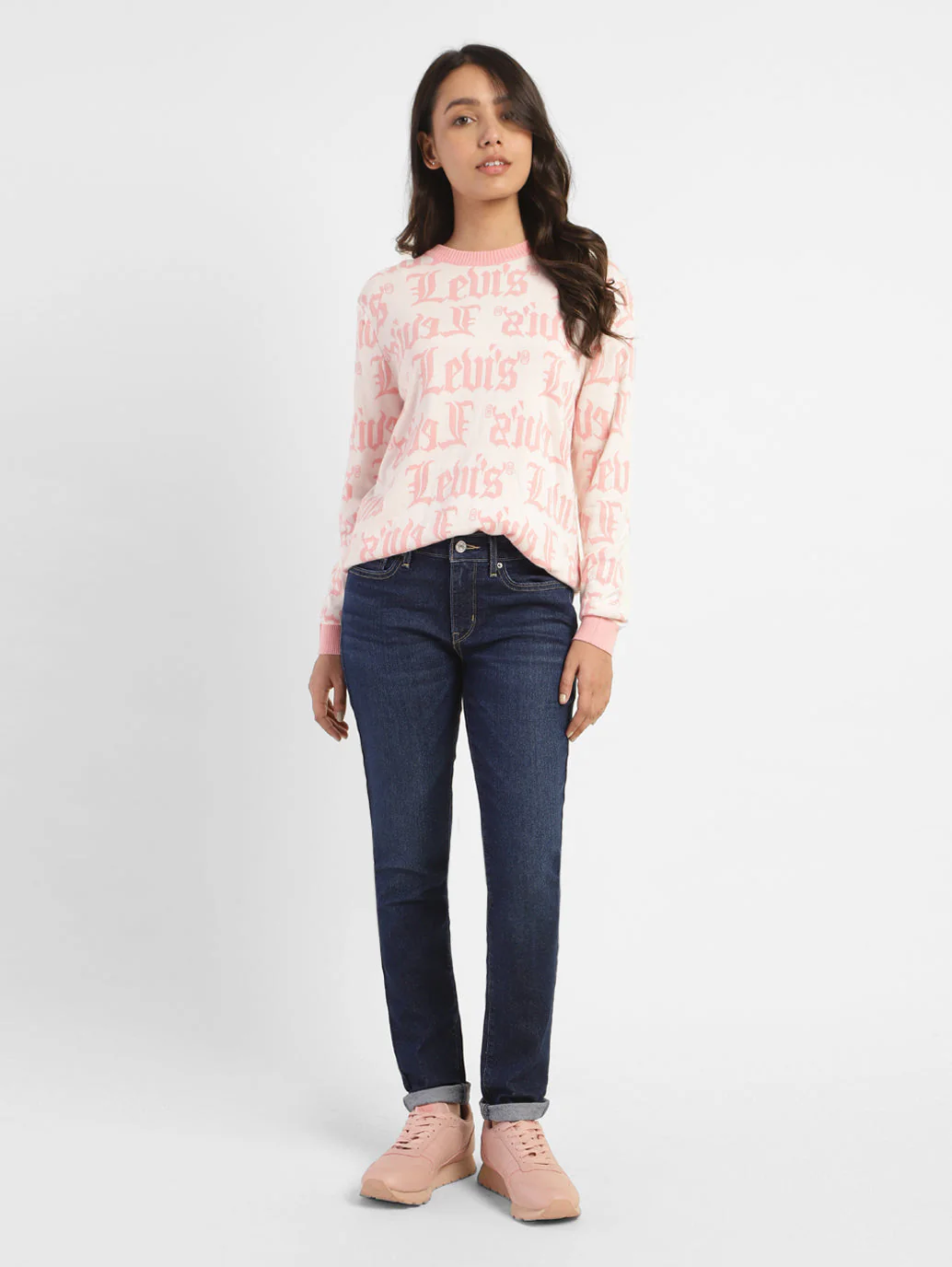 Women's 711 Blue Skinny Fit Mid Rise Jeans - Image 5