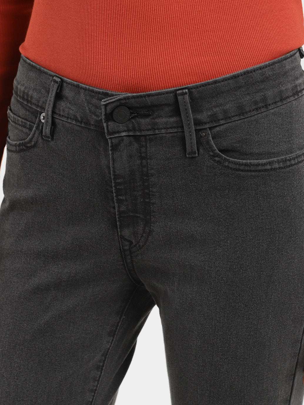 Women's 711 Black Skinny Fit Mid Rise Jeans - Image 6