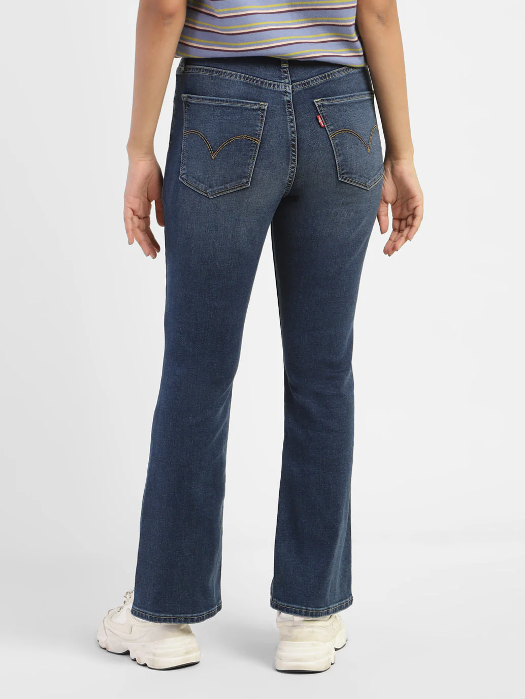 Women's 725 Blue Bootcut Fit High Rise Jeans - Image 3
