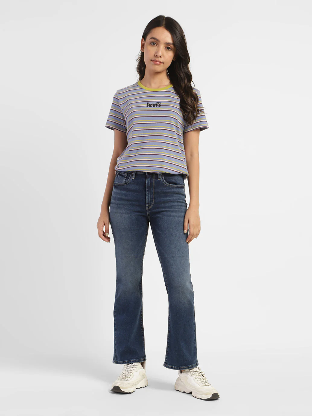 Women's 725 Blue Bootcut Fit High Rise Jeans - Image 6