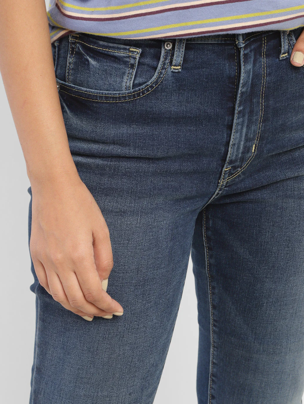 Women's 725 Blue Bootcut Fit High Rise Jeans - Image 7