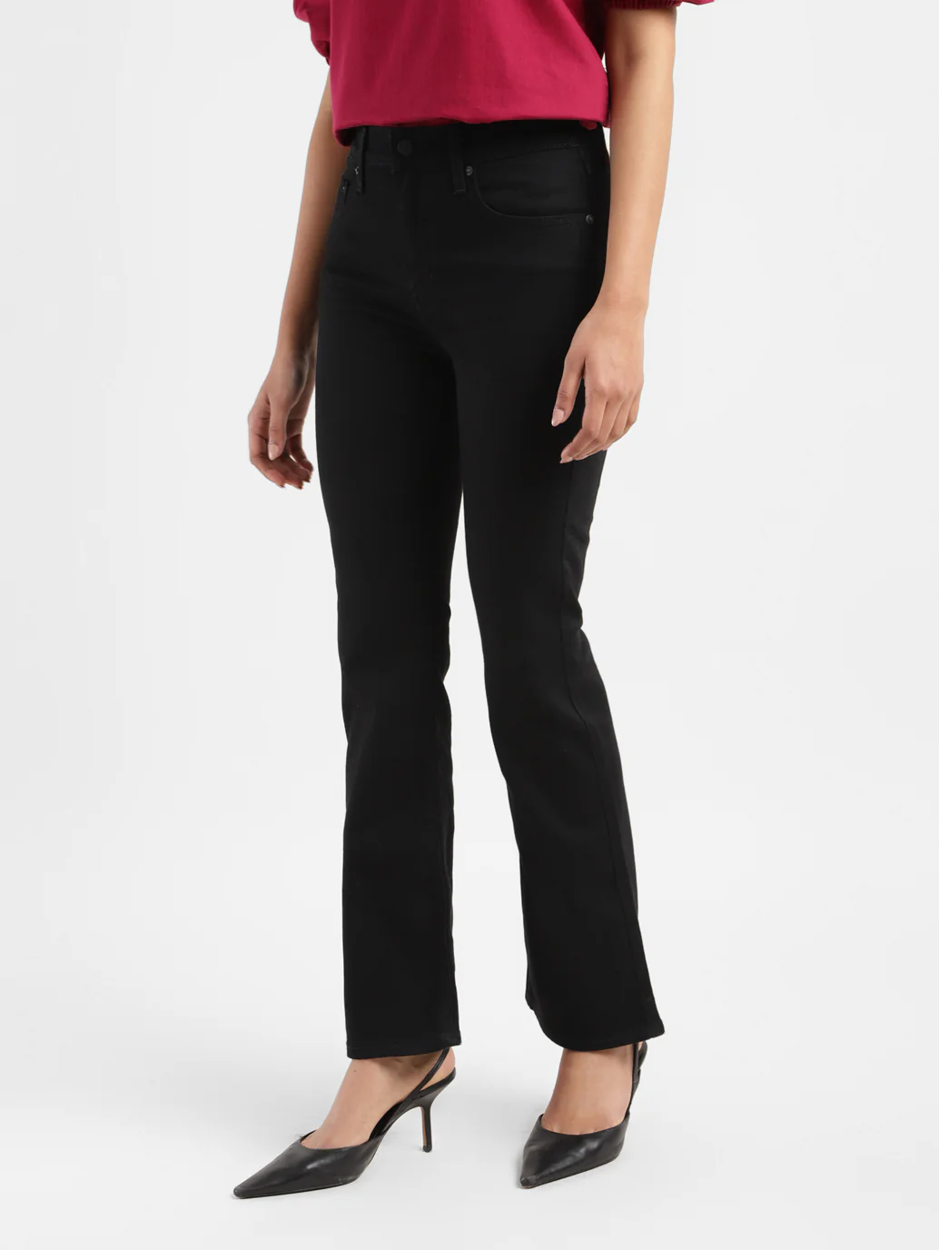 Women's 725 Black Bootcut Fit High Rise Jeans - Image 5