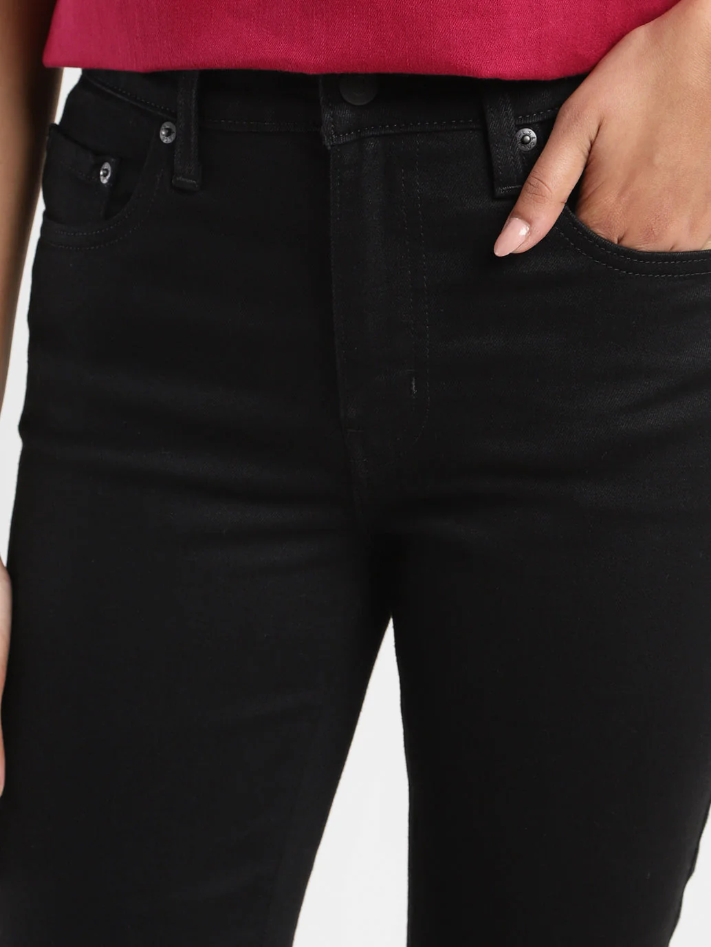 Women's 725 Black Bootcut Fit High Rise Jeans - Image 7
