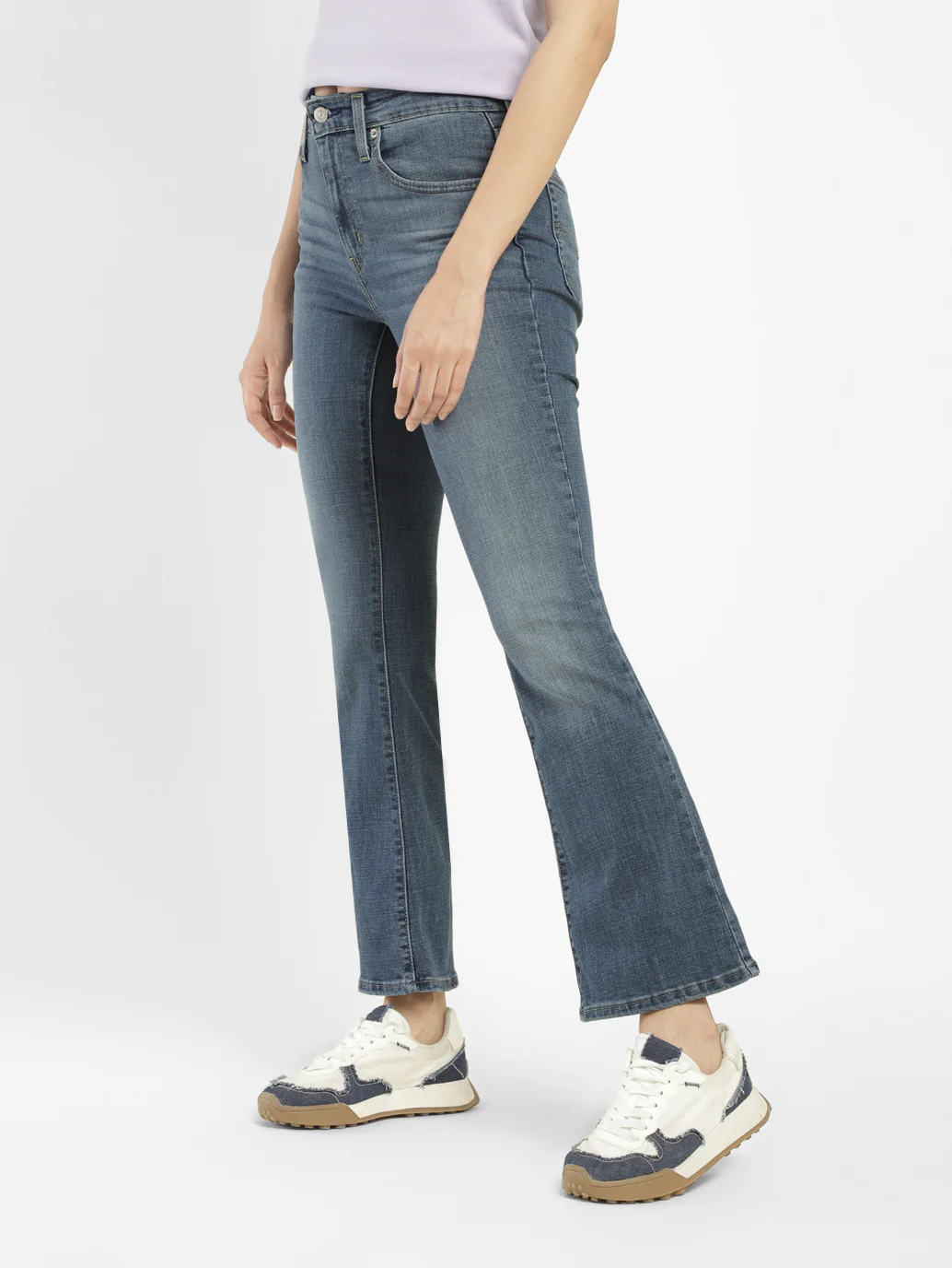 Women's 725 Blue Bootcut Fit High Rise Jeans - Image 3