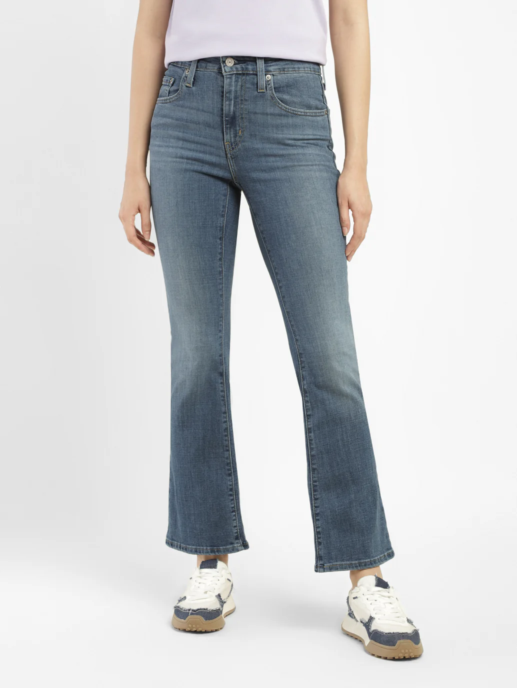 Women's 725 Blue Bootcut Fit High Rise Jeans - Image 8