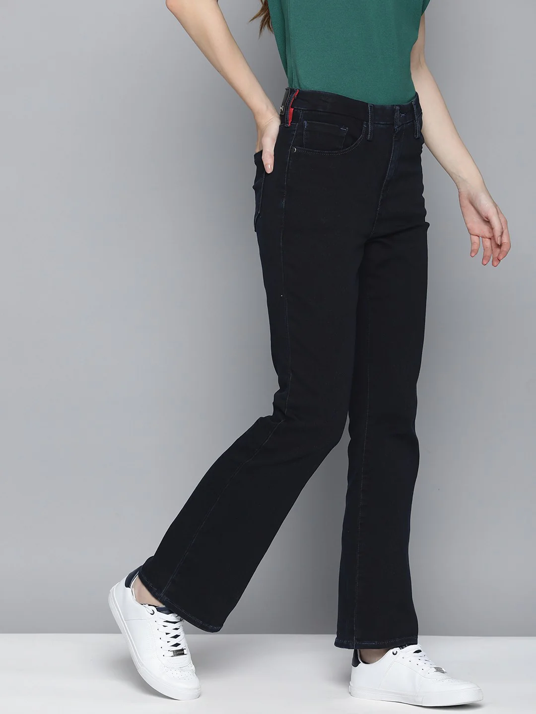 Women's Redloop 725 Navy Blue Bootcut Fit High Rise Jeans - Image 2