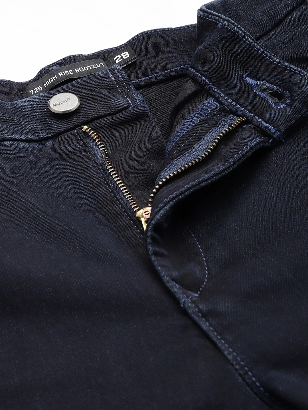 Women's Redloop 725 Navy Blue Bootcut Fit High Rise Jeans - Image 5