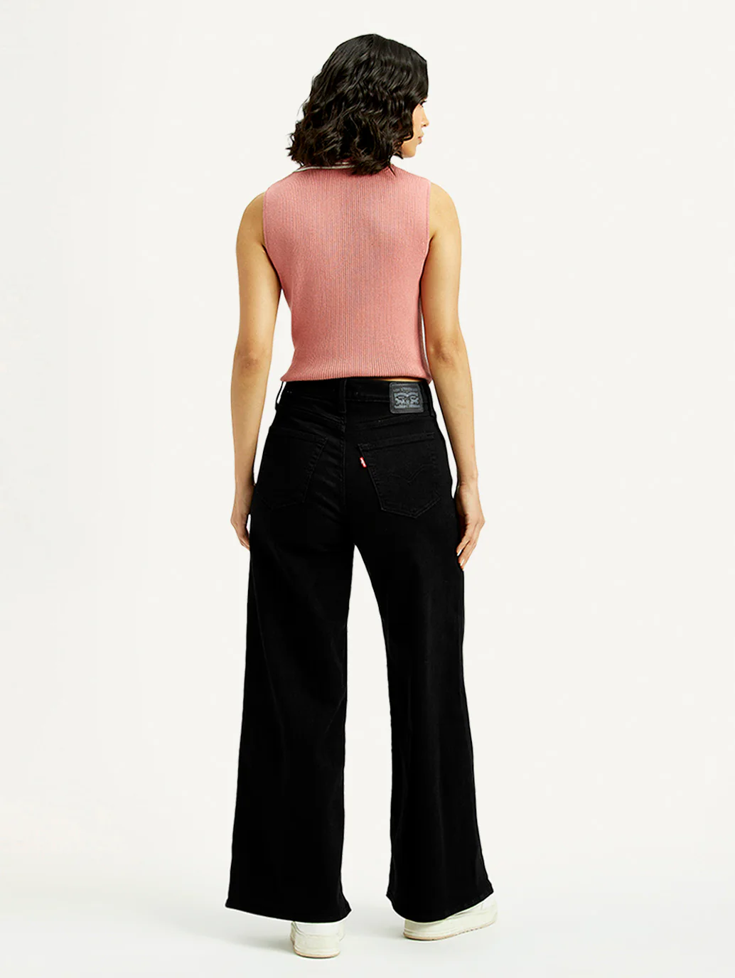 Women's 728 Black Flared Fit High Rise Jeans - Image 5