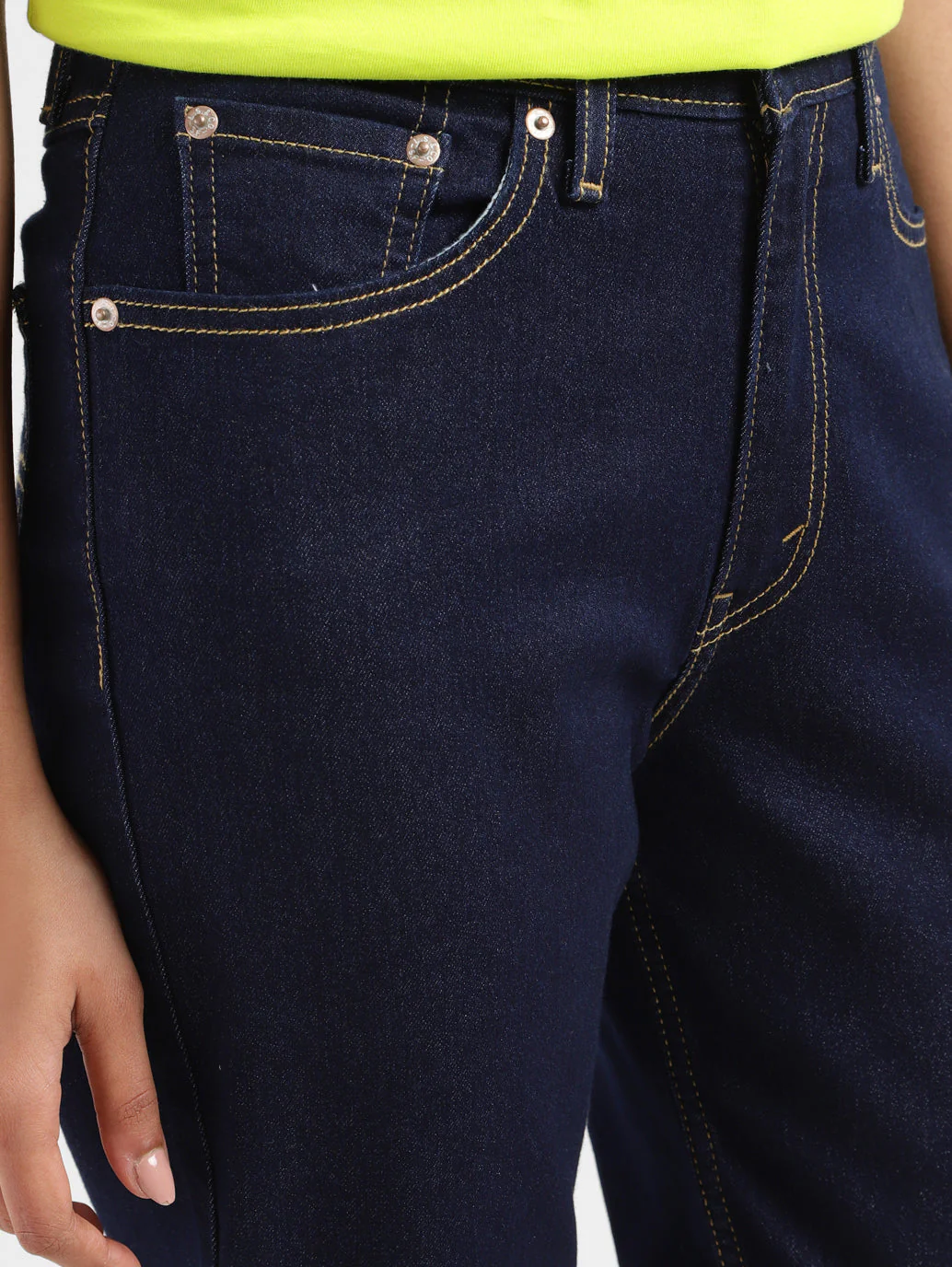 Women's 80s Mom Navy Blue Loose Fit Mid Rise Jeans - Image 6