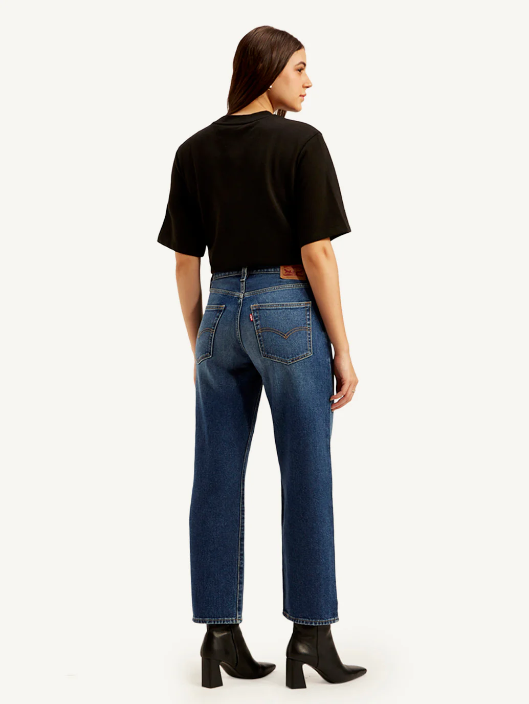 Women's 94 Blue Baggy Fit Mid Rise Jeans - Image 5