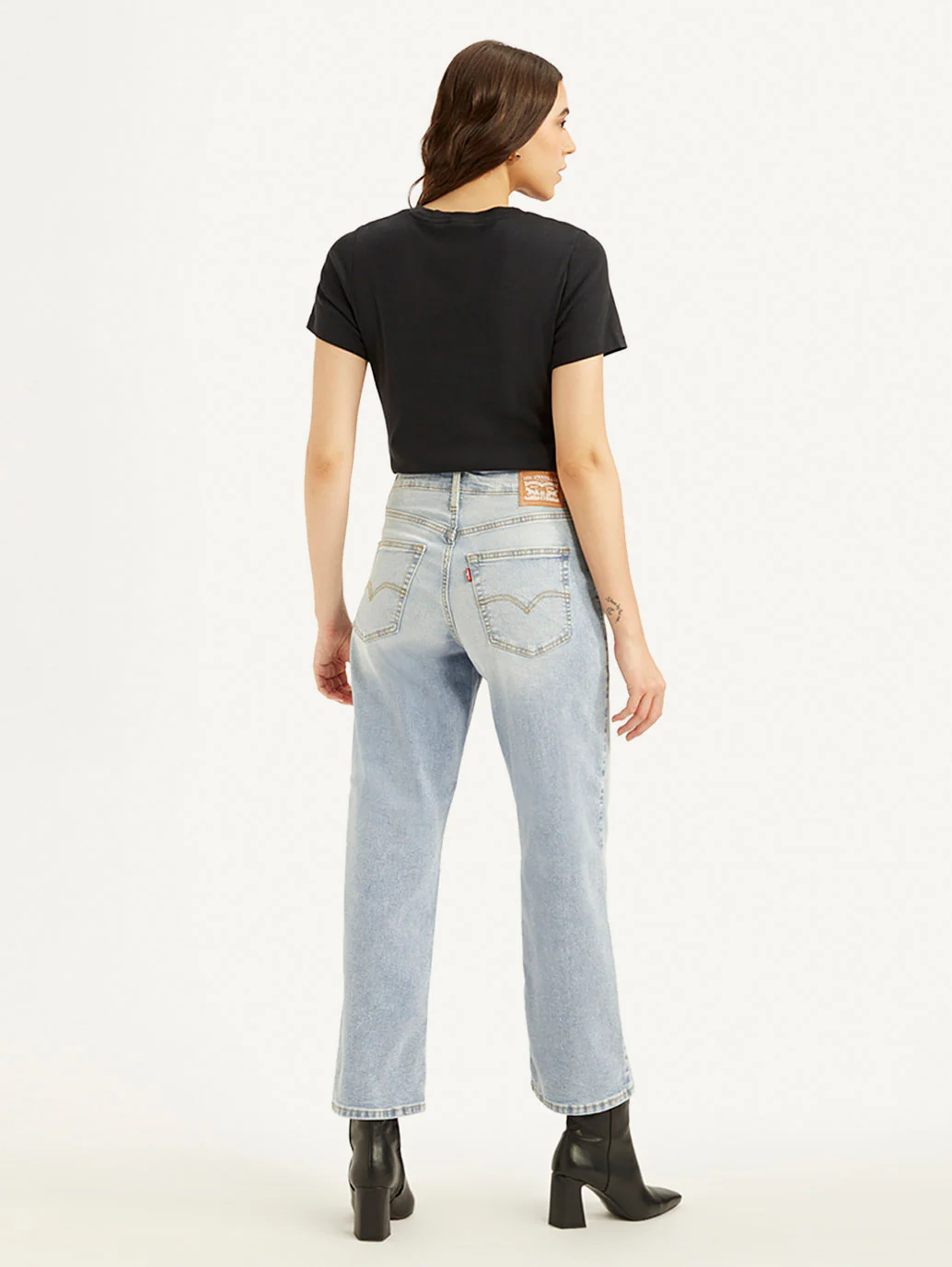 Women's 94 Blue Baggy Fit Mid Rise Jeans - Image 5