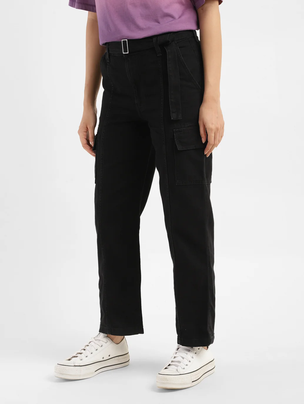 Women's Mid Rise 94 Baggy Fit Cargo Jeans - Image 3