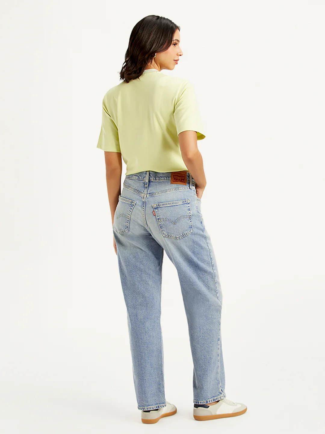 Women's 94 Light Blue Baggy Fit Mid Rise Jeans - Image 2
