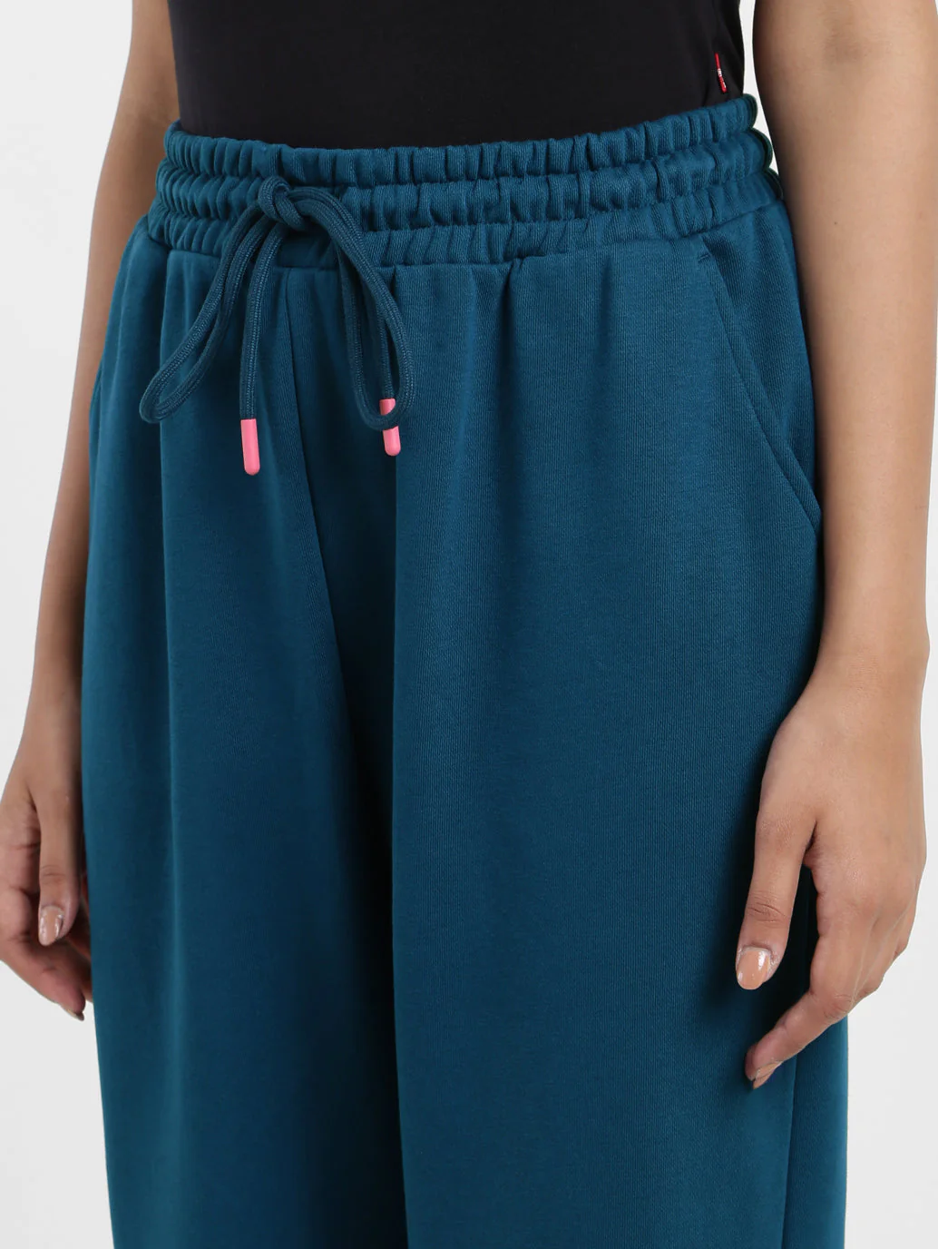 Women's Mid Rise Blue Regular Fit Joggers - Image 6