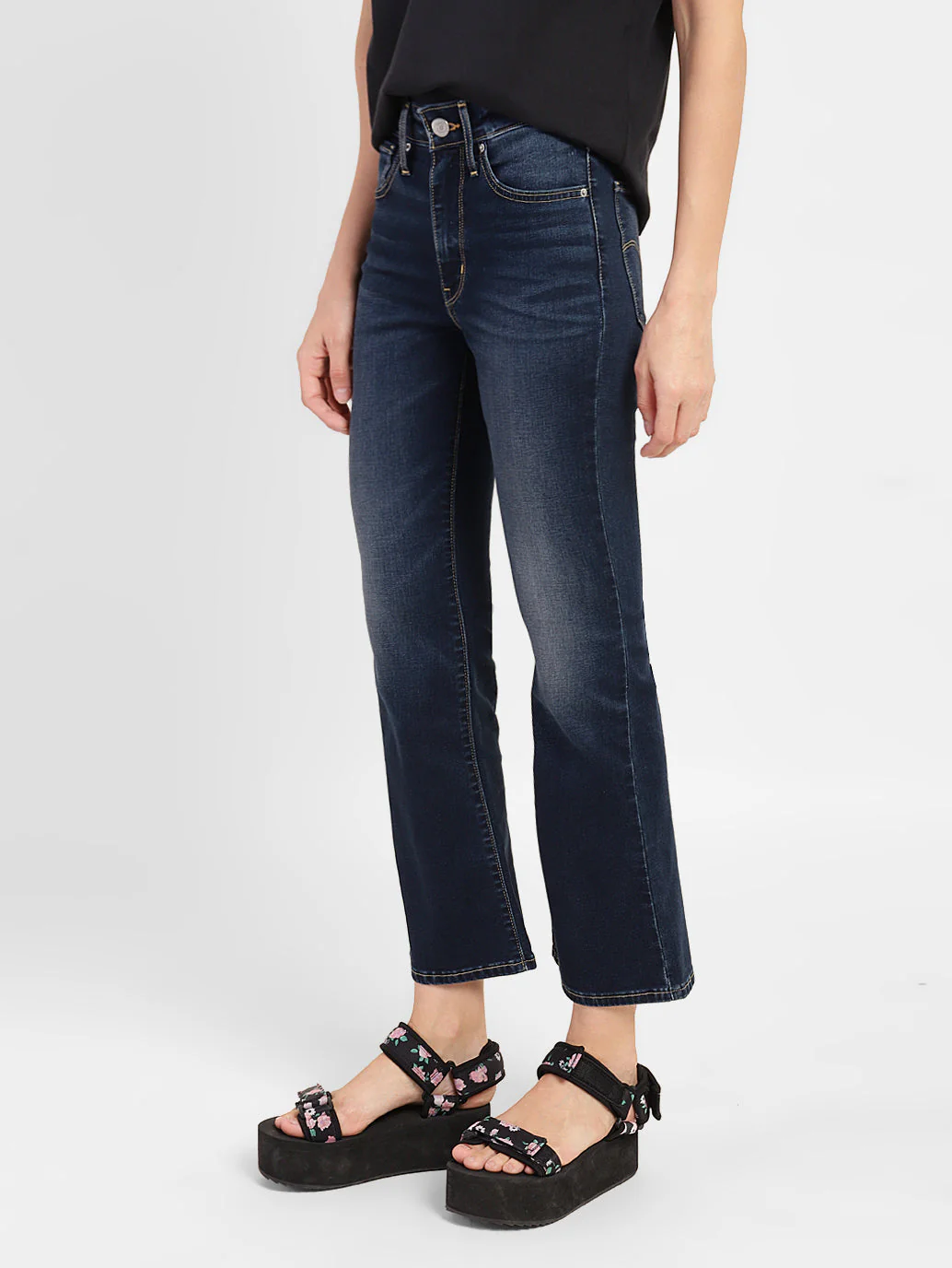 Women's 725 Blue Bootcut Fit High Rise Jeans - Image 5