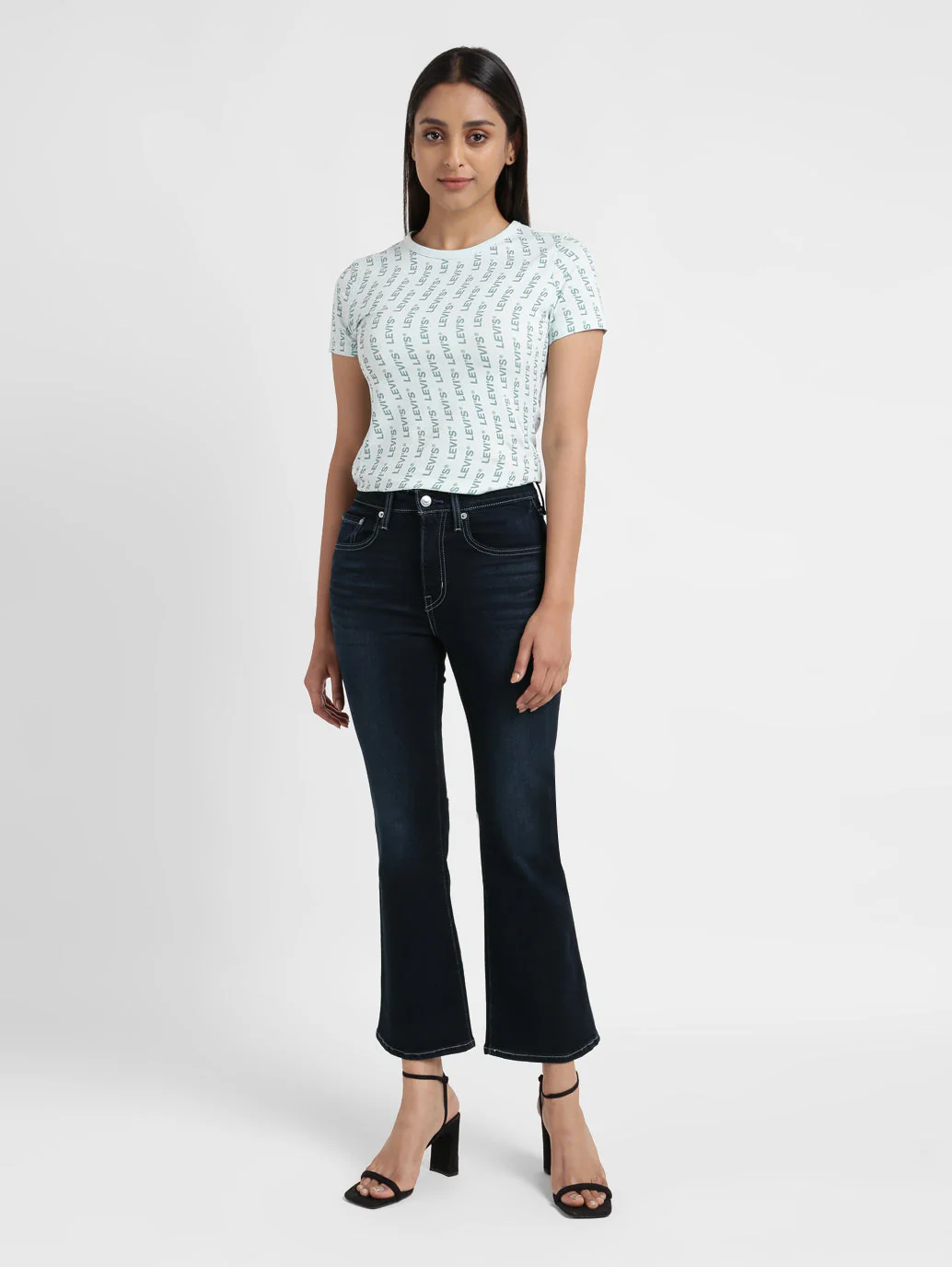 Women's 725 Black Bootcut Fit High Rise Jeans - Image 9