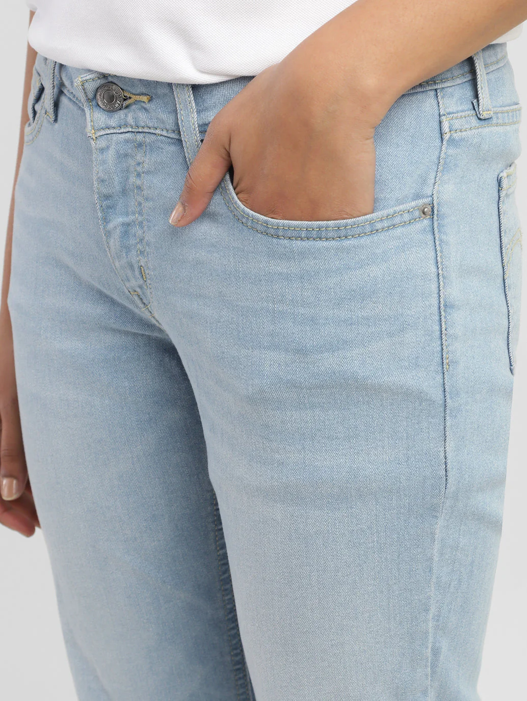 Women's Blue Bootcut Fit Mid Rise Jeans - Image 6