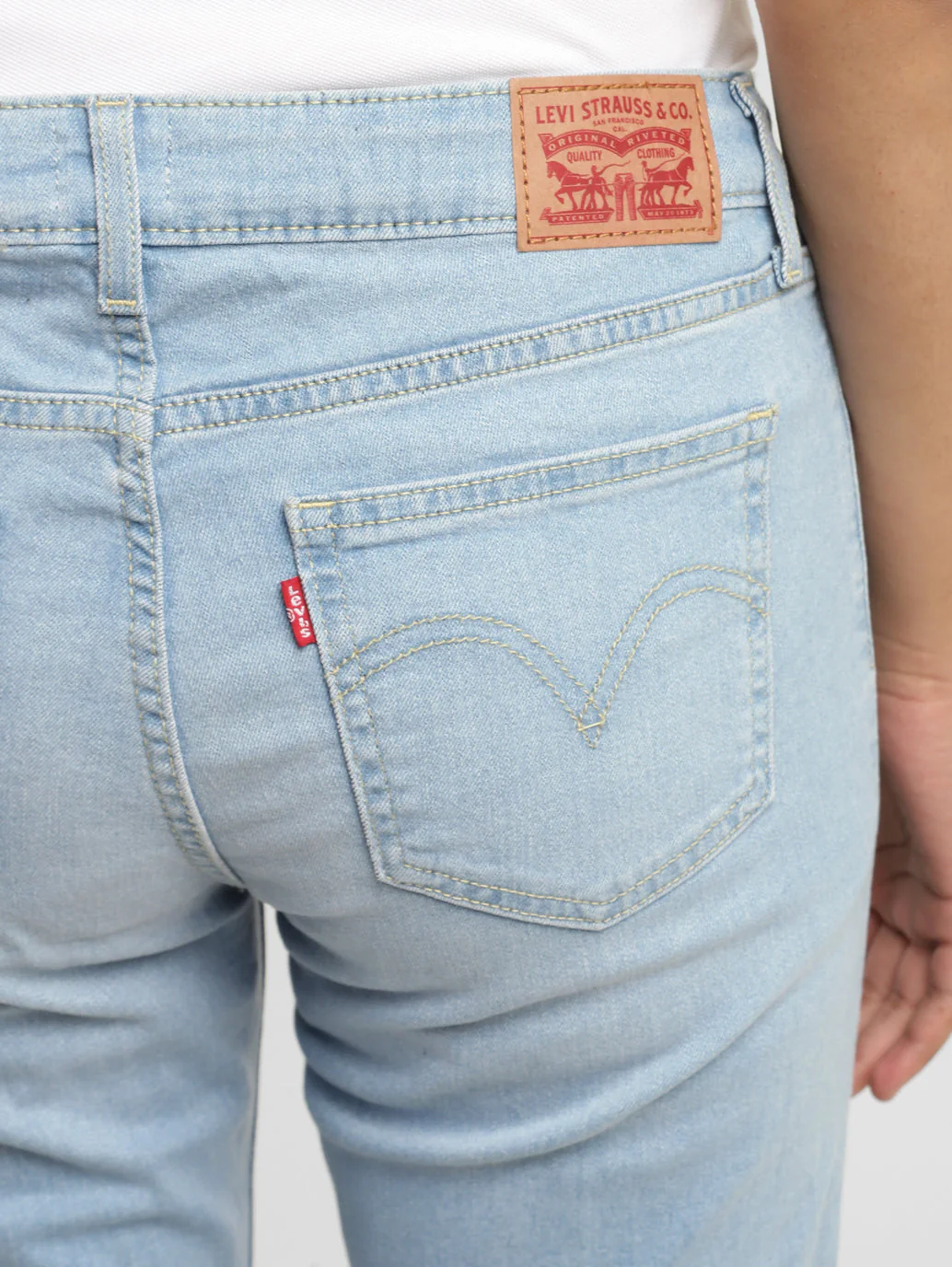 Women's Blue Bootcut Fit Mid Rise Jeans - Image 7