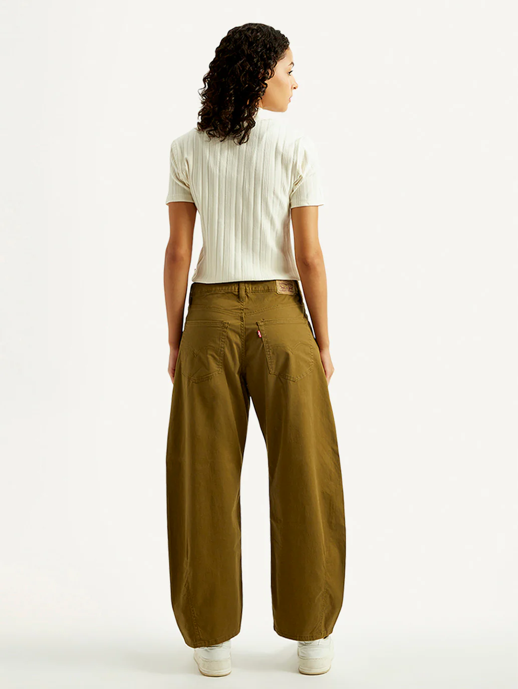 Women's Brown Loose Fit Mid Rise Trousers - Image 4