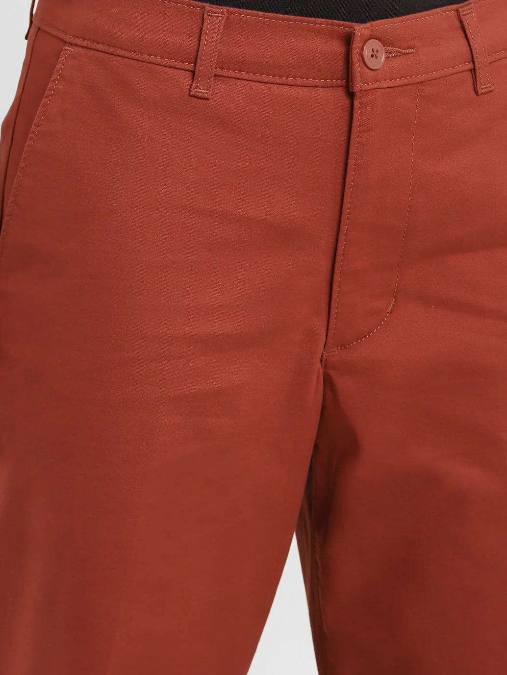Women's Mid Rise Brown Loose Fit Trousers - Image 5