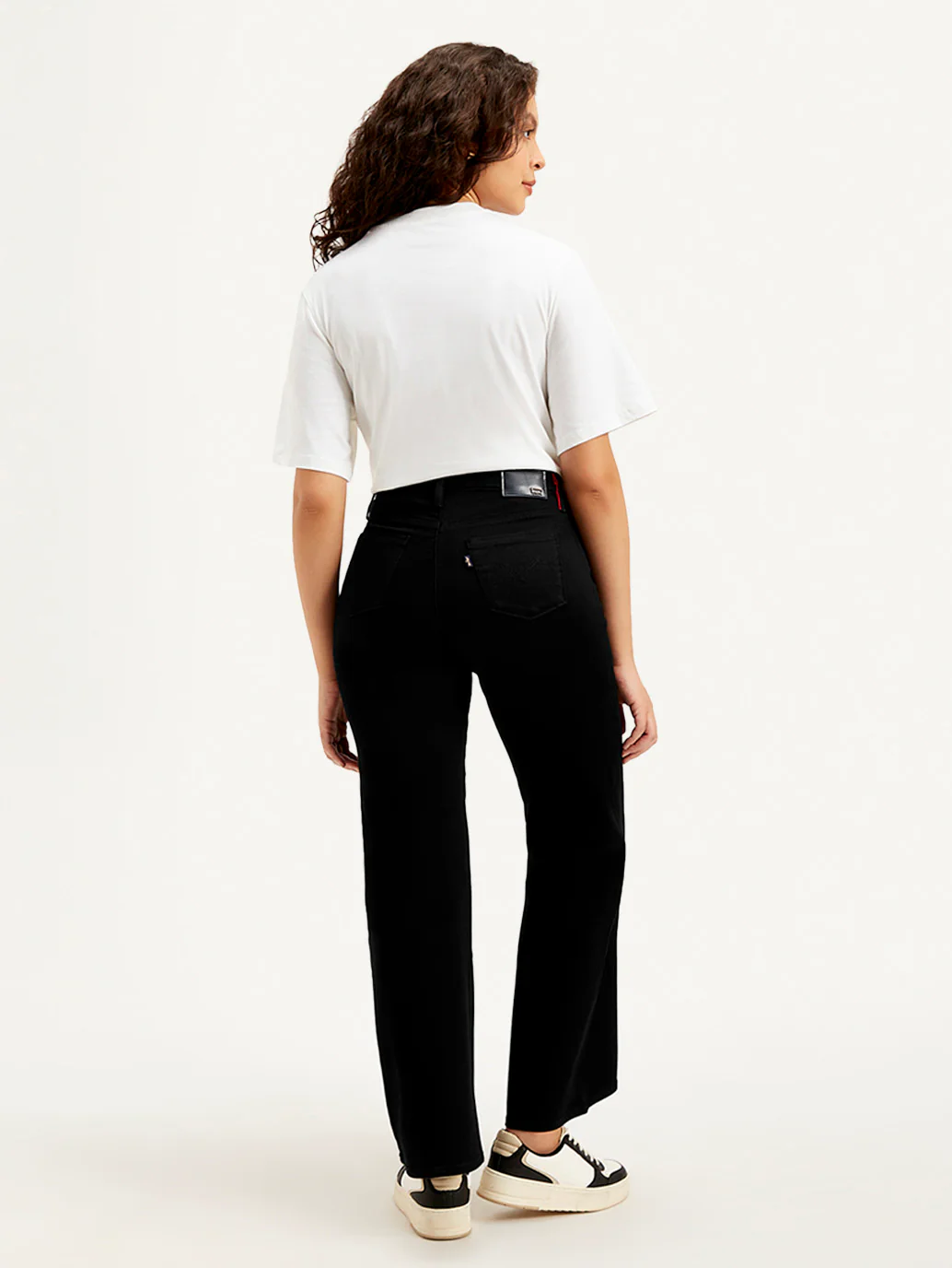 Women's Redloop 318 Black Flared Fit Mid Rise Jeans - Image 3