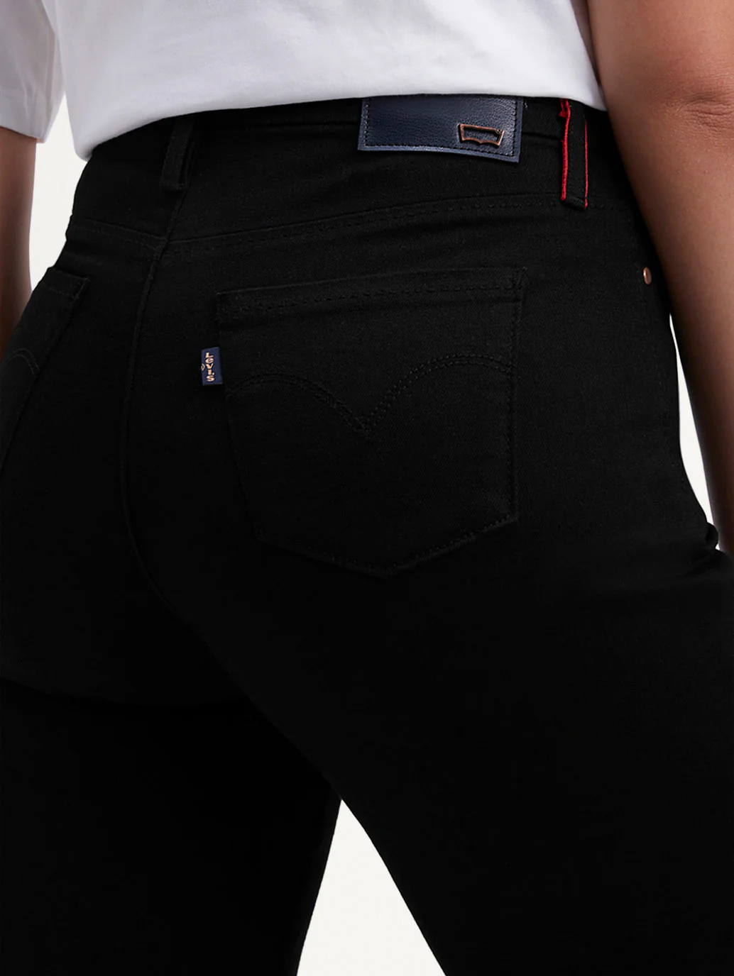 Women's Redloop 318 Black Flared Fit Mid Rise Jeans - Image 5
