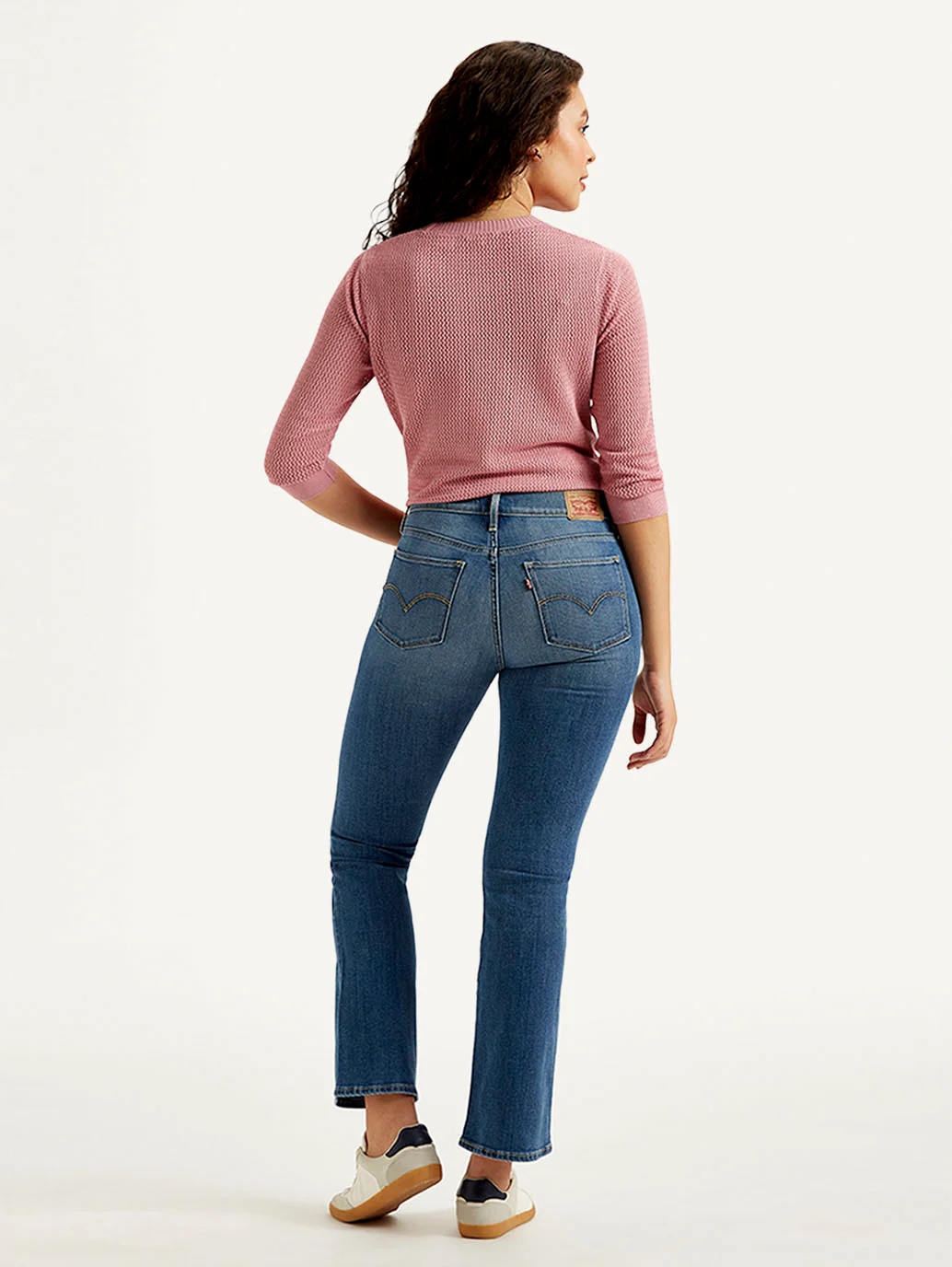 Women's 315 Blue Flared Fit High Rise Jeans - Image 3