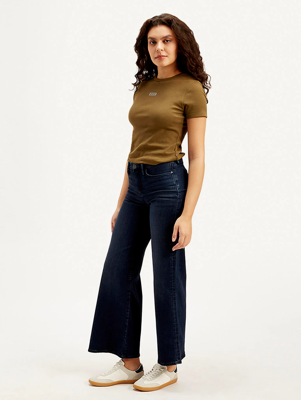 Women's Redloop 318 Navy Blue Flared Fit Mid Rise Jeans - Image 6