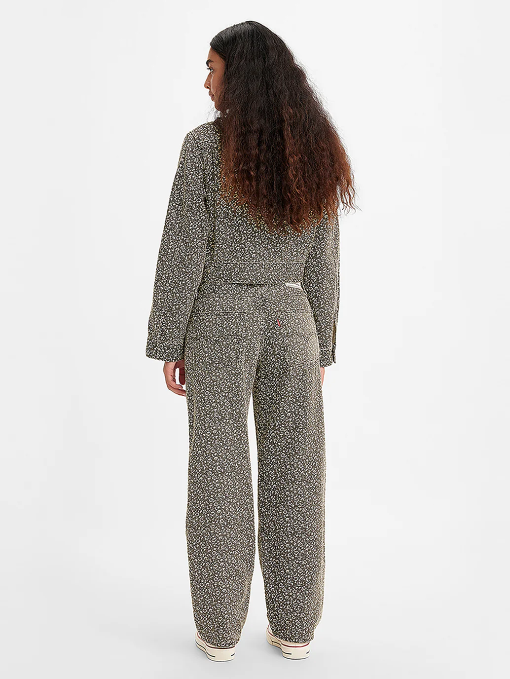 Women's Mid Rise Grey Straight Trousers - Image 2