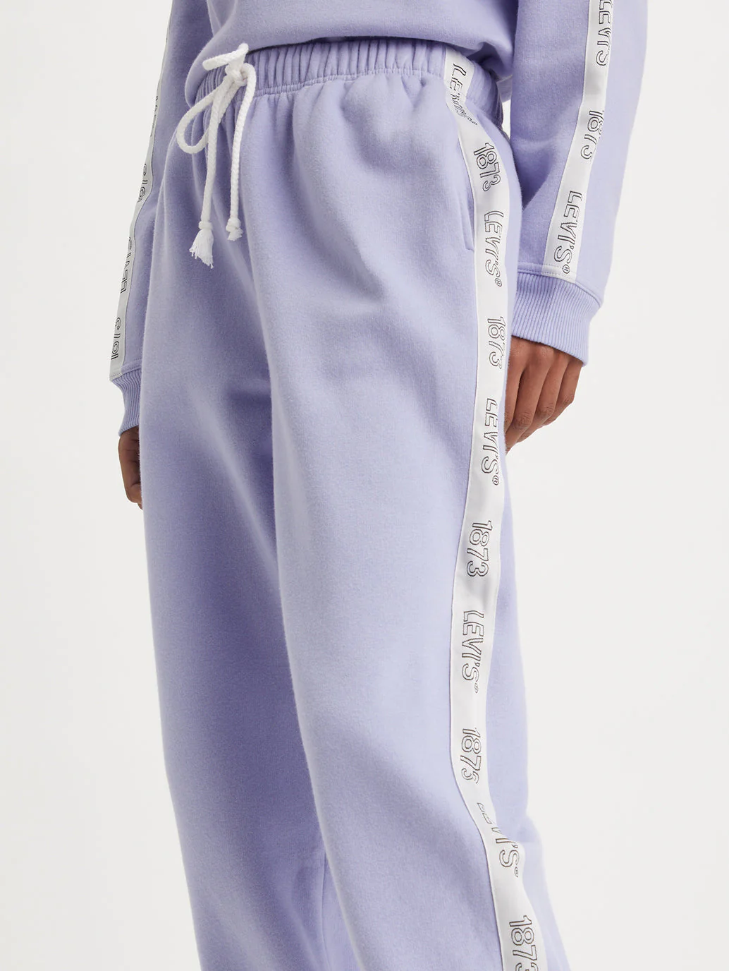 Women's Mid Rise Lavender Jogger Trousers - Image 5