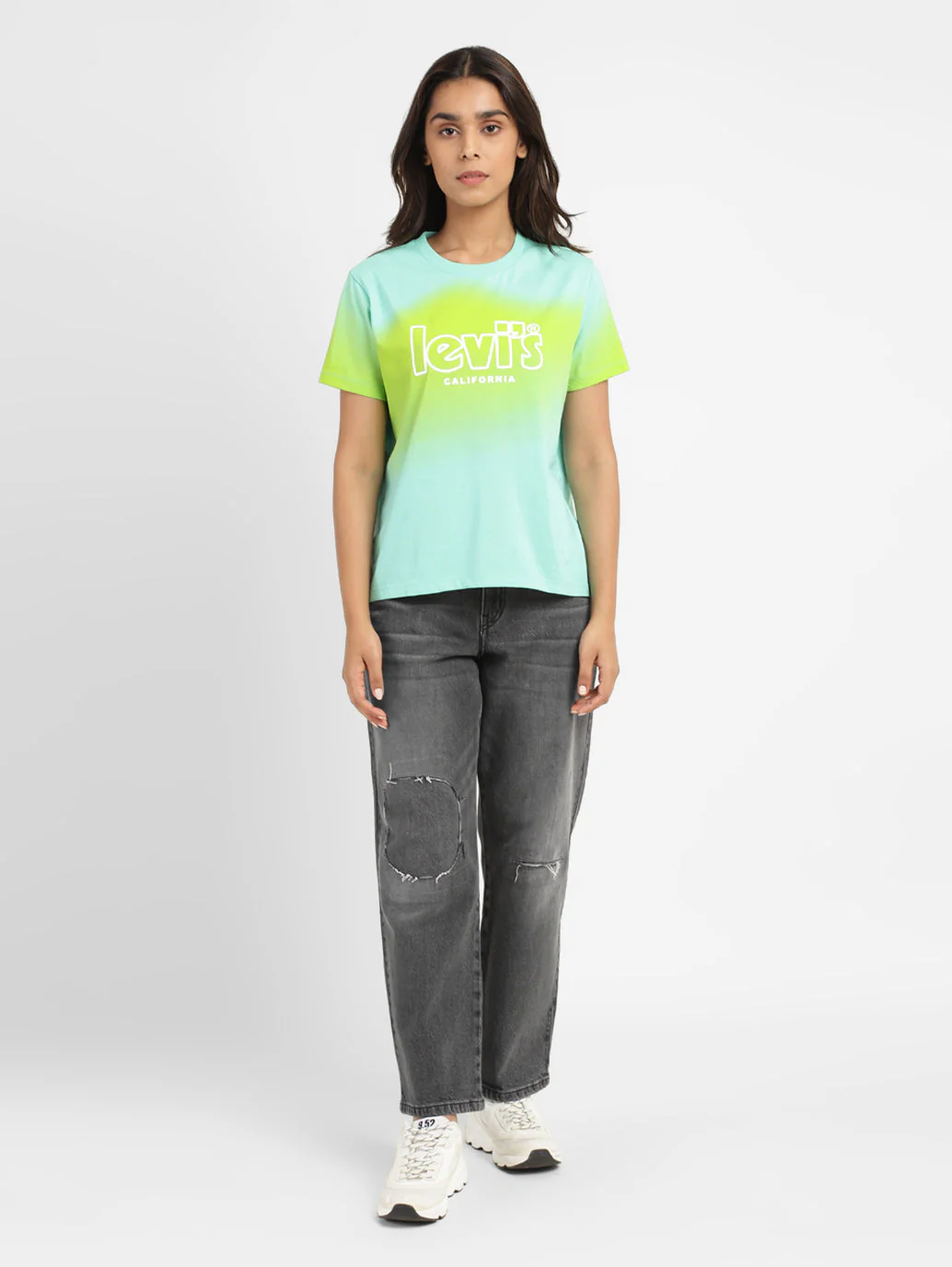 Women's Black Baggy Fit Mid Rise Jeans - Image 7