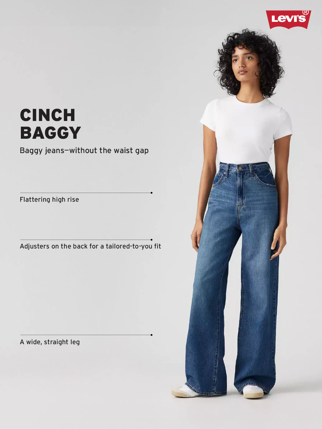 Women's Cinch Light Blue Barrel Loose Fit Mid Rise Jeans - Image 4