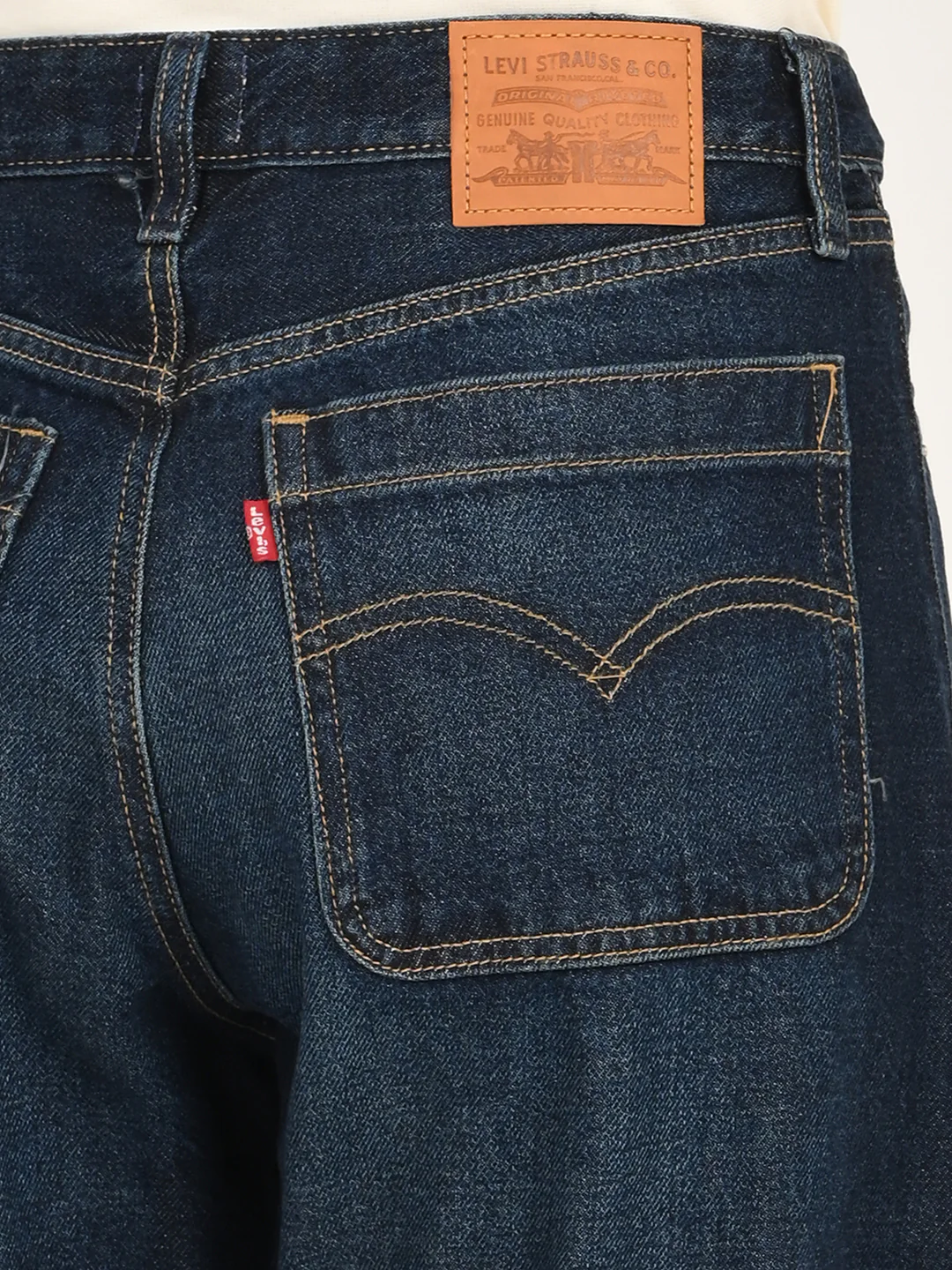 Women's Blue Barrel Loose Fit Mid Rise Jeans - Image 6