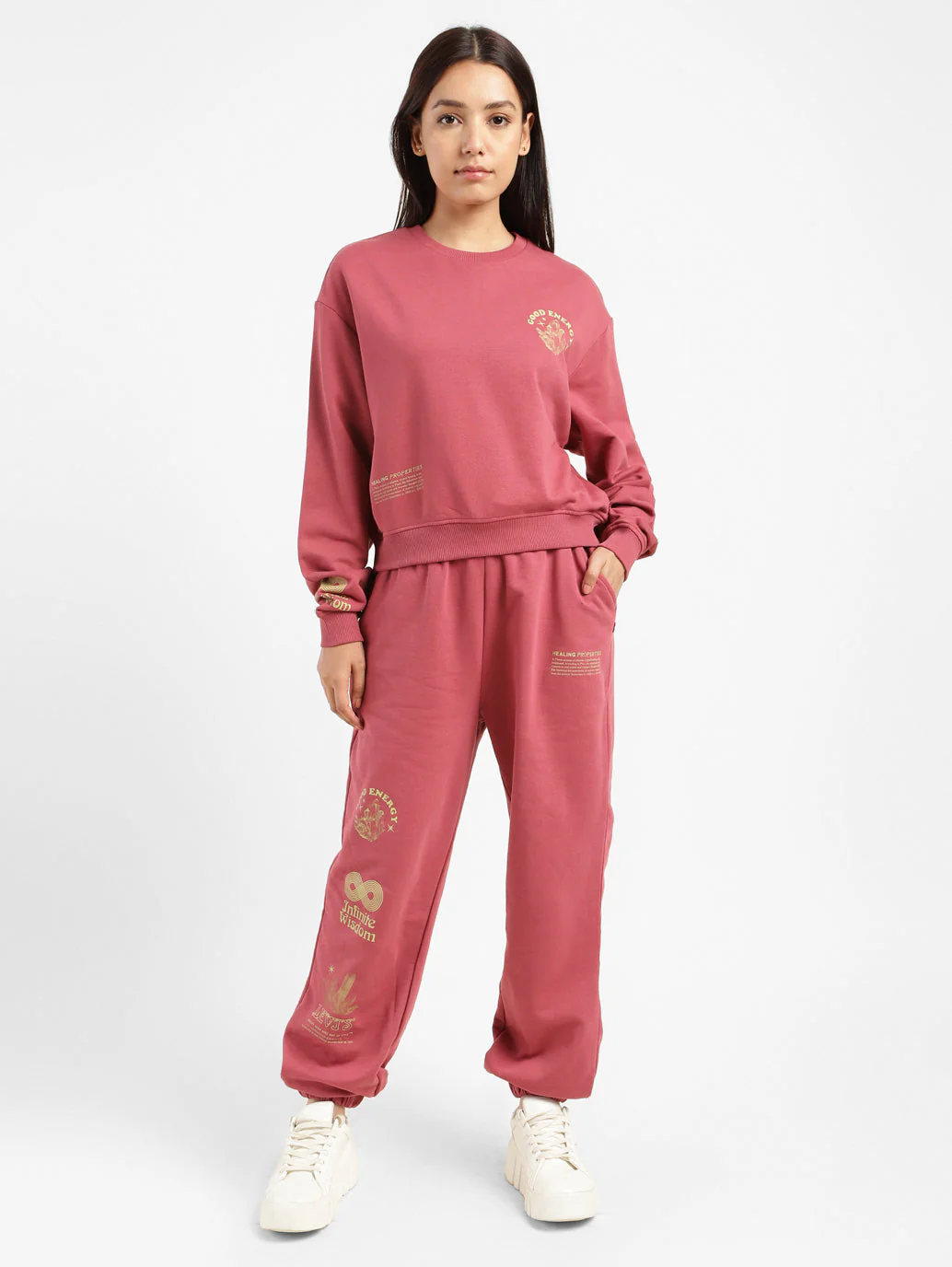 Women's High Rise Loose Fit Joggers - Image 12