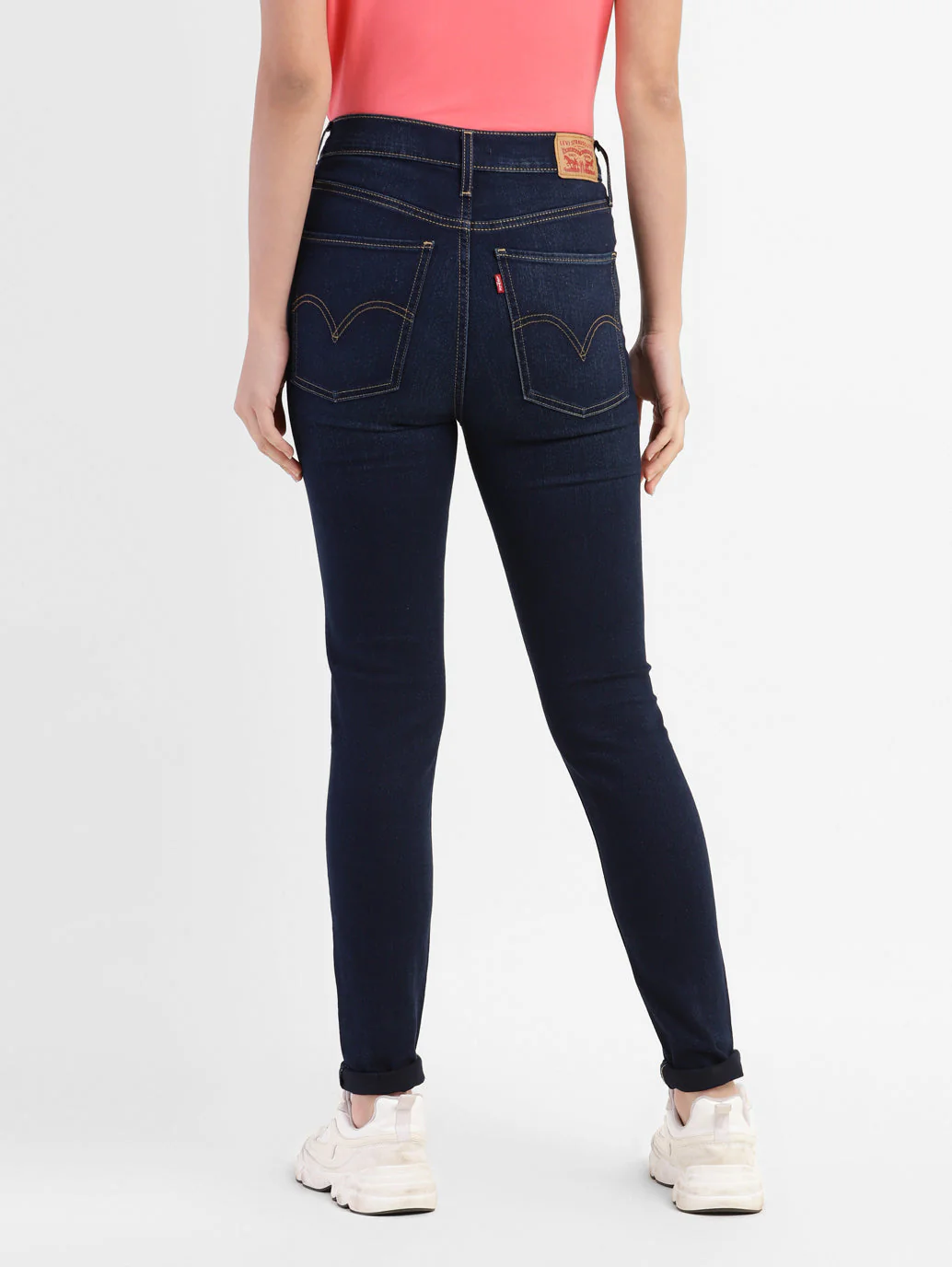 Women's Blue Mile High Wide Leg Fit High Rise Jeans - Image 3