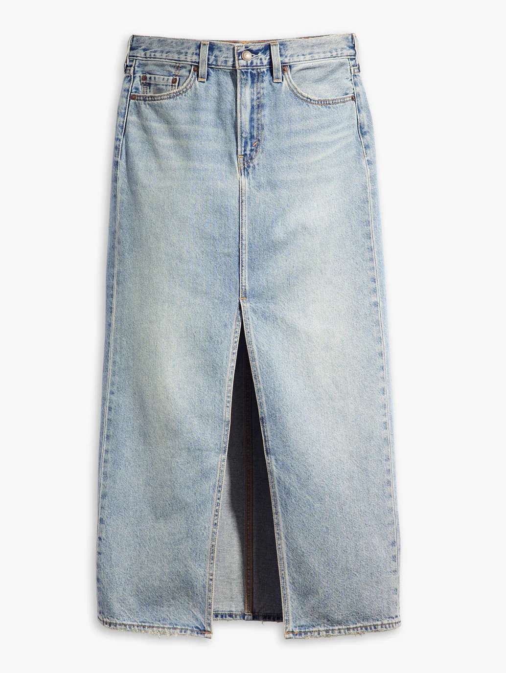 Women's Mid Rise Navy Loose Fit Skirt - Image 6